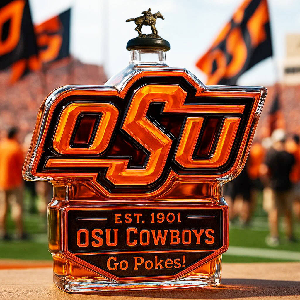 🏈OSU Cowboys Limited Edition Whiskey Bottle