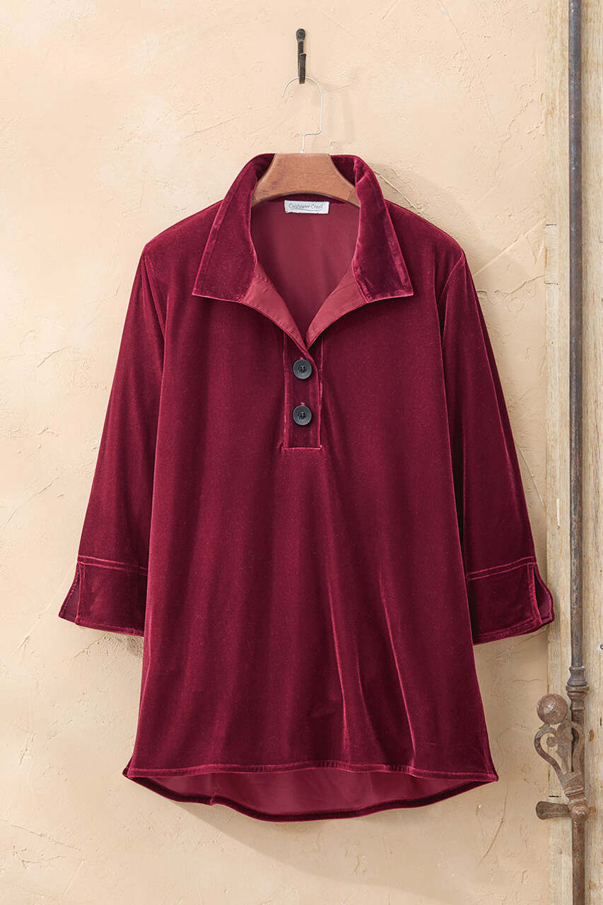 Velvet Popover Tunic