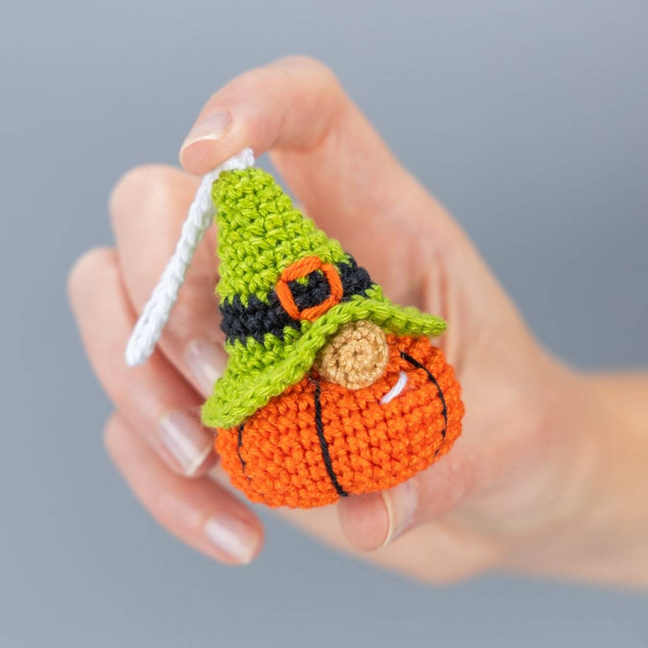 Handmade Crochet Gnome pumpkin | Halloween Gift🎁