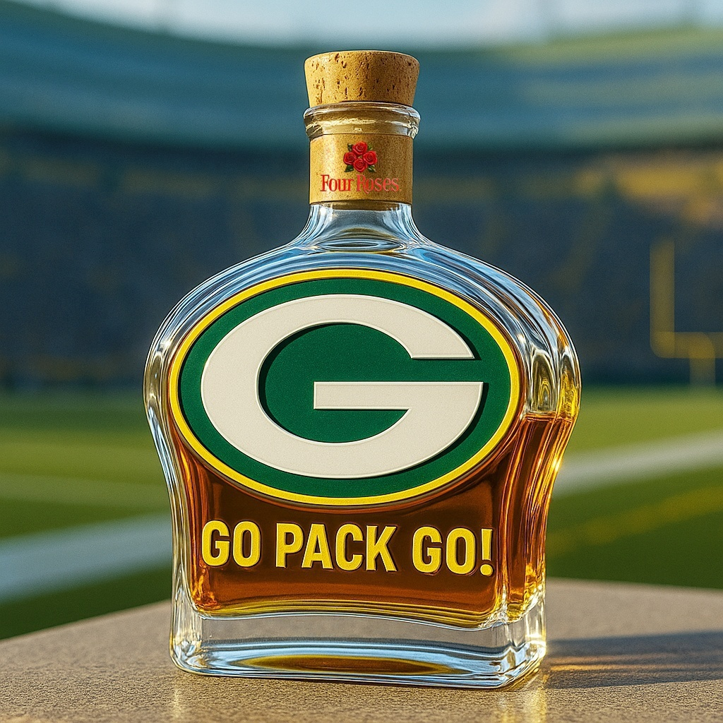 Green Bay Packers Whiskey Bottle