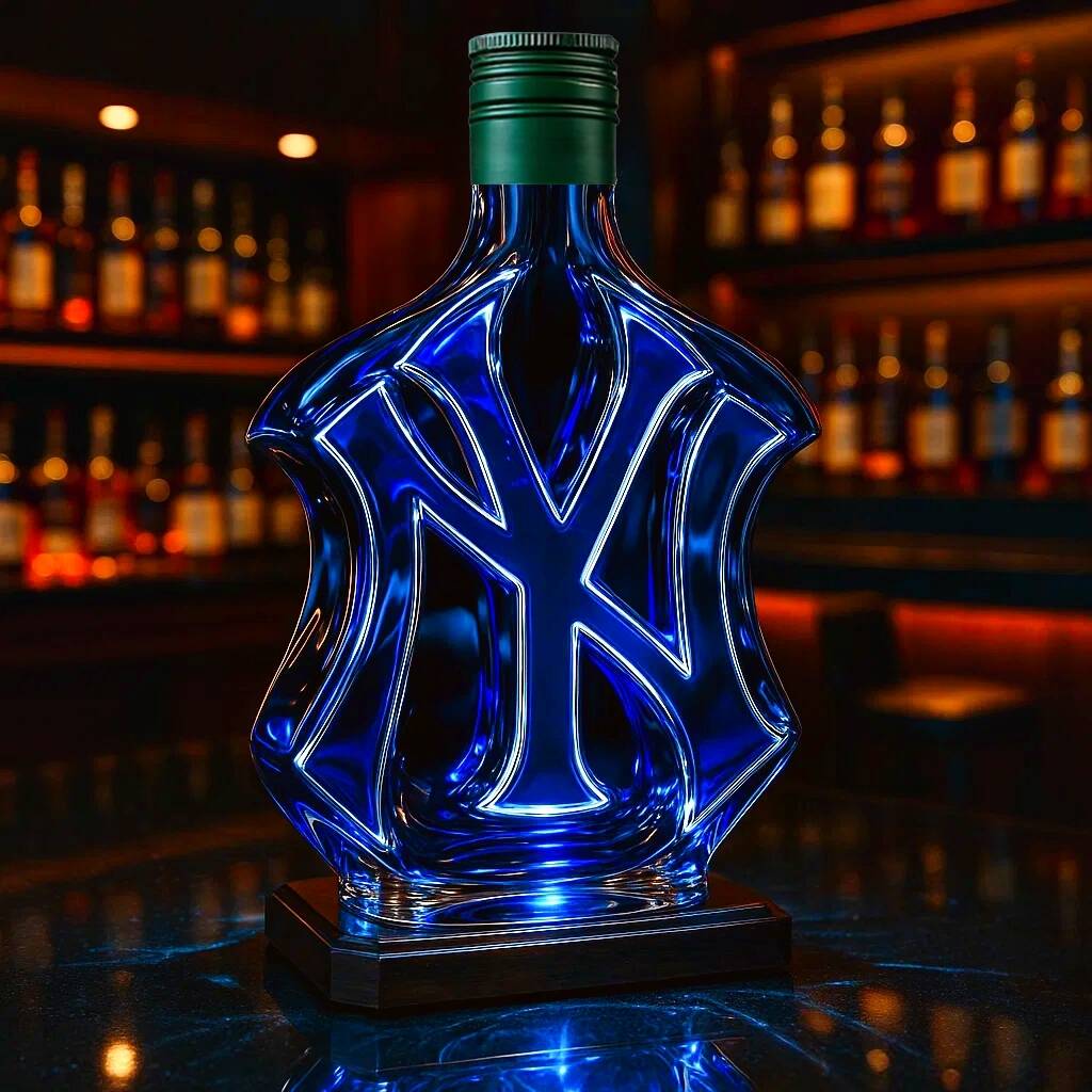 New York Yankees Whiskey Bottle