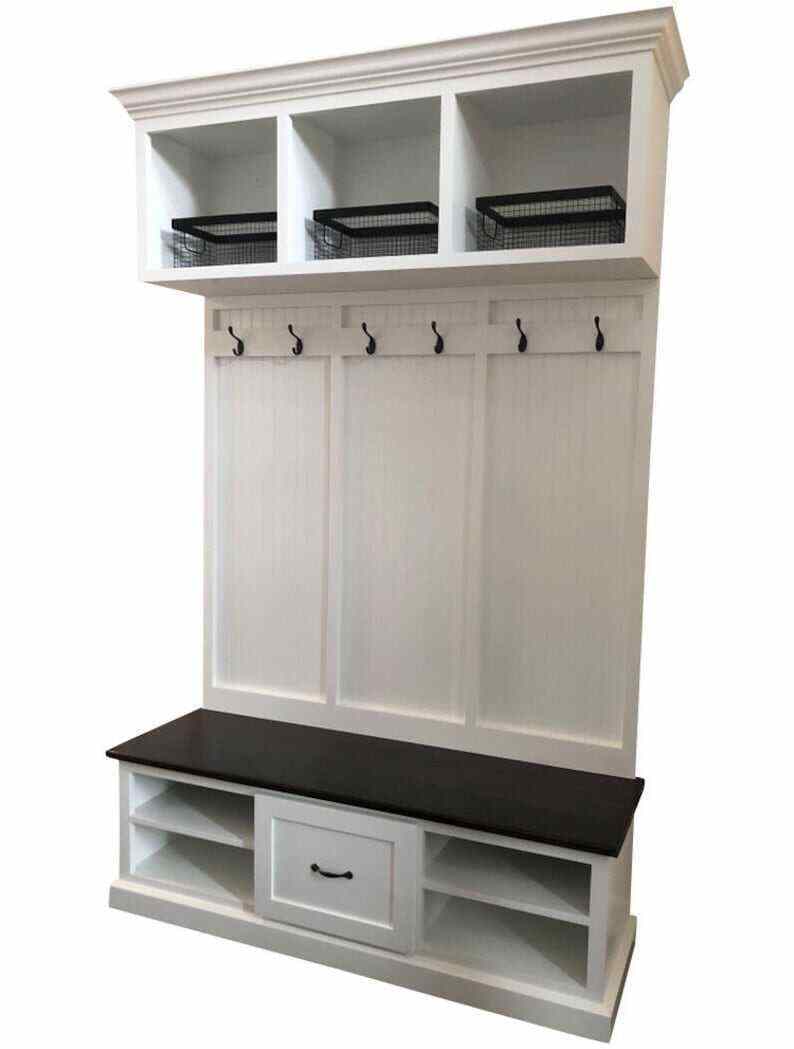 BIRMINGHAM 3-section Entryway bench with storage