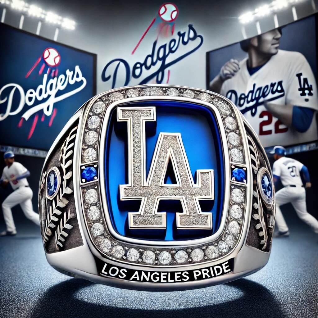 Baseball Pride Ring - Adjustable Open Ring