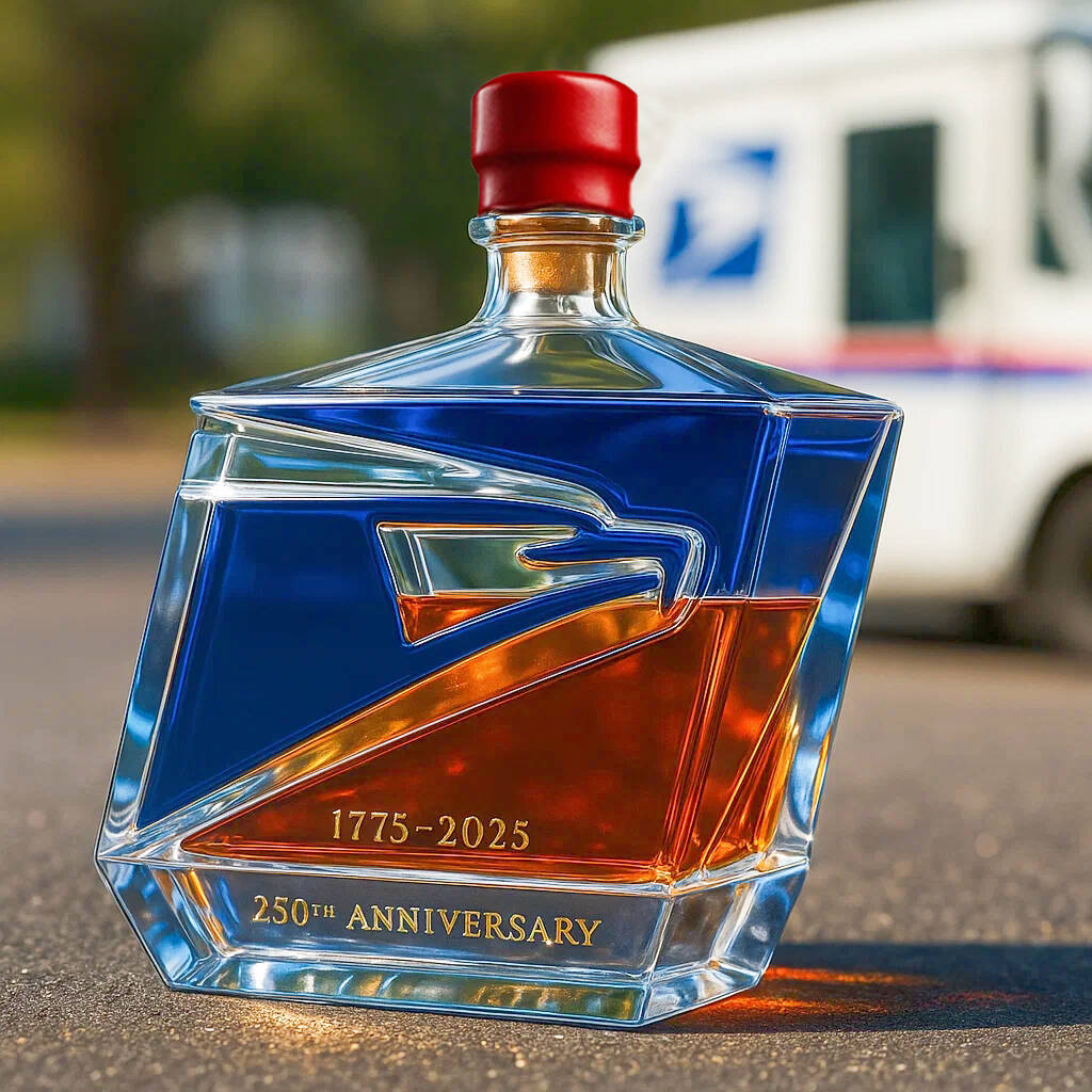 USPS 250TH Anniversary Whisky Bottle