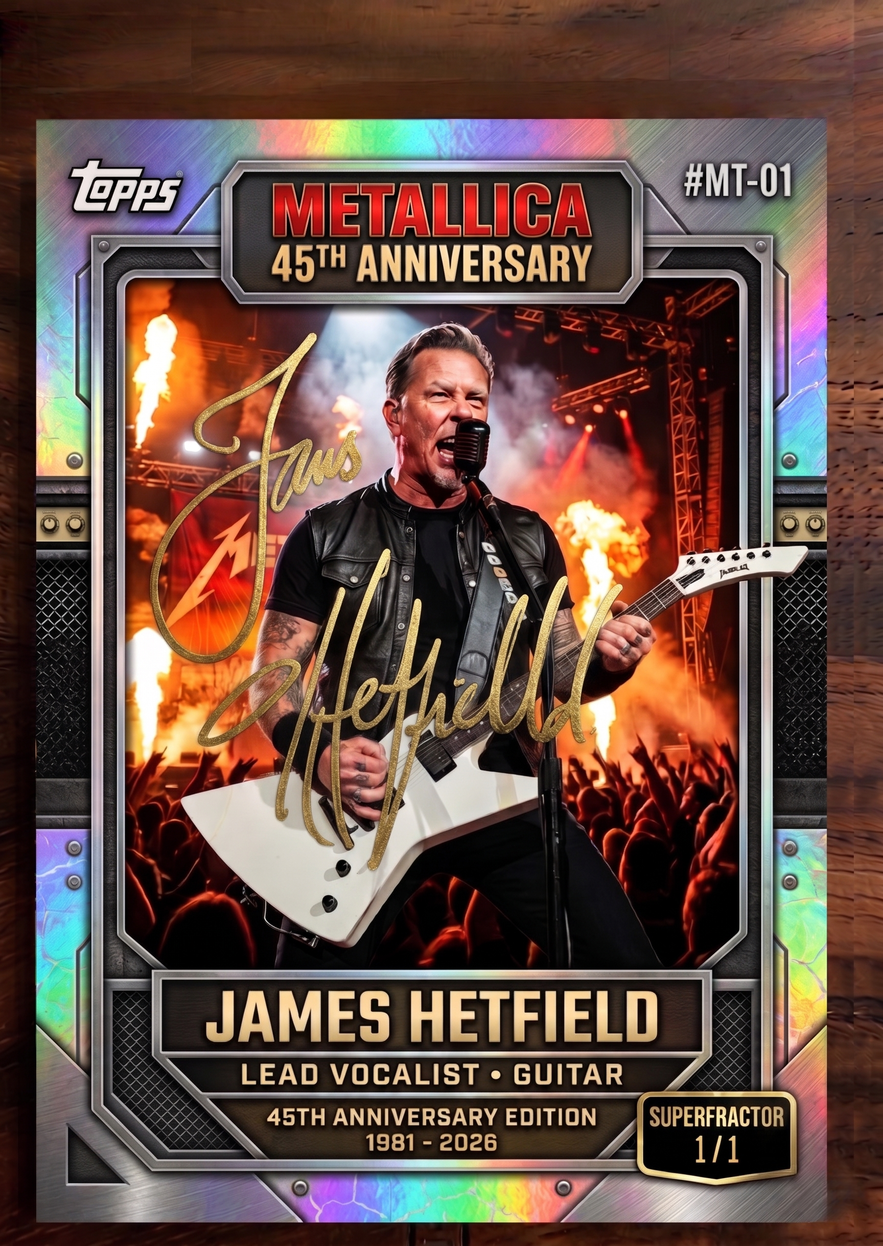 Metallica 45th Anniversary Trading Cards Collector Box