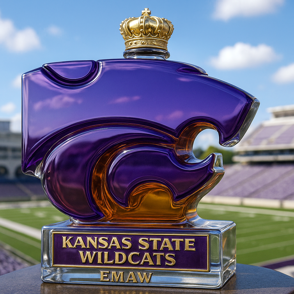 Kansas State Wildcats Limited-Edition Whiskey Bottle