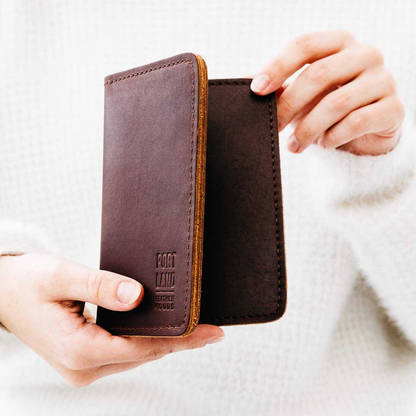 Leather Modern Passport Holder