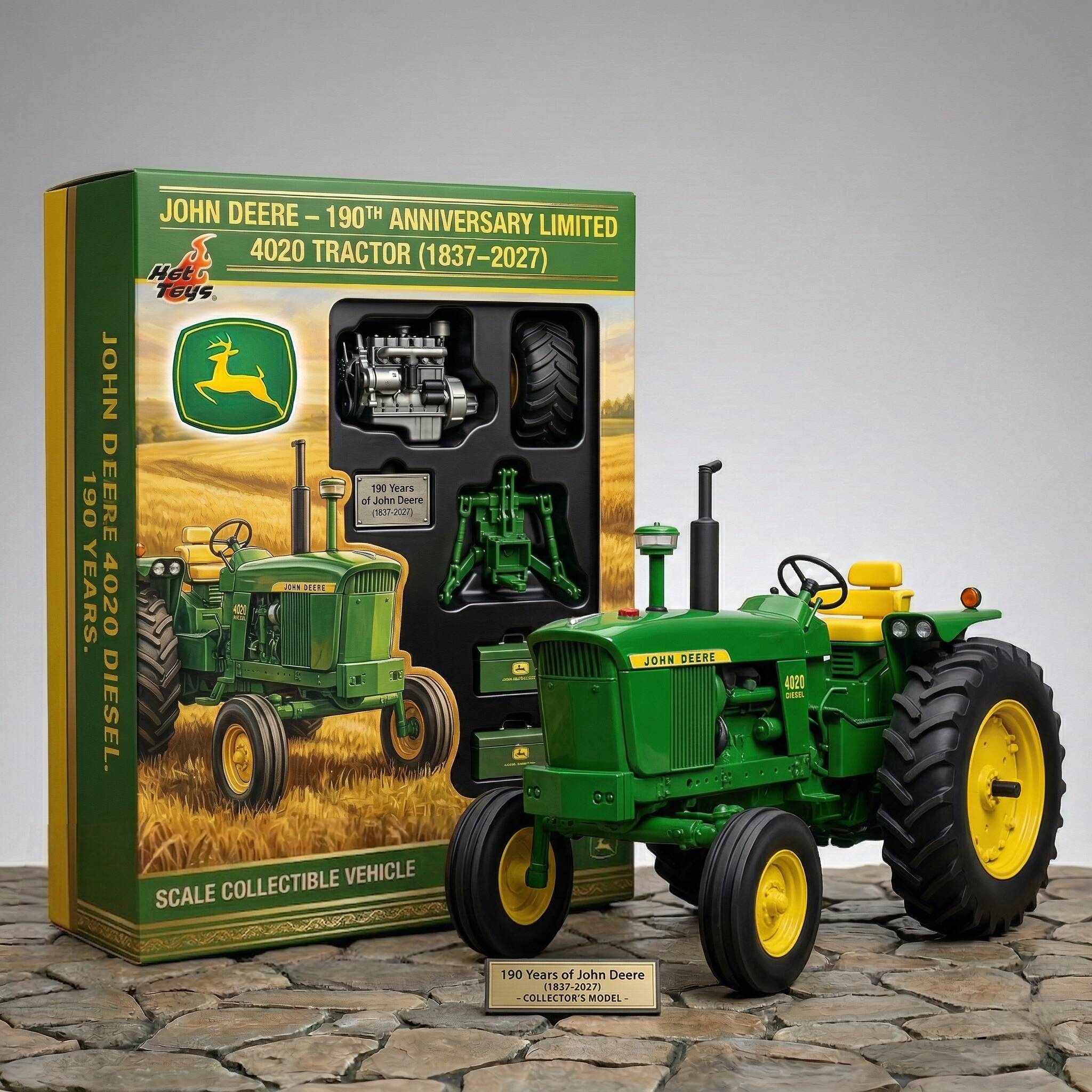 John Deere 190th Anniversary Limited Hot Toys Scale Collectible Figure