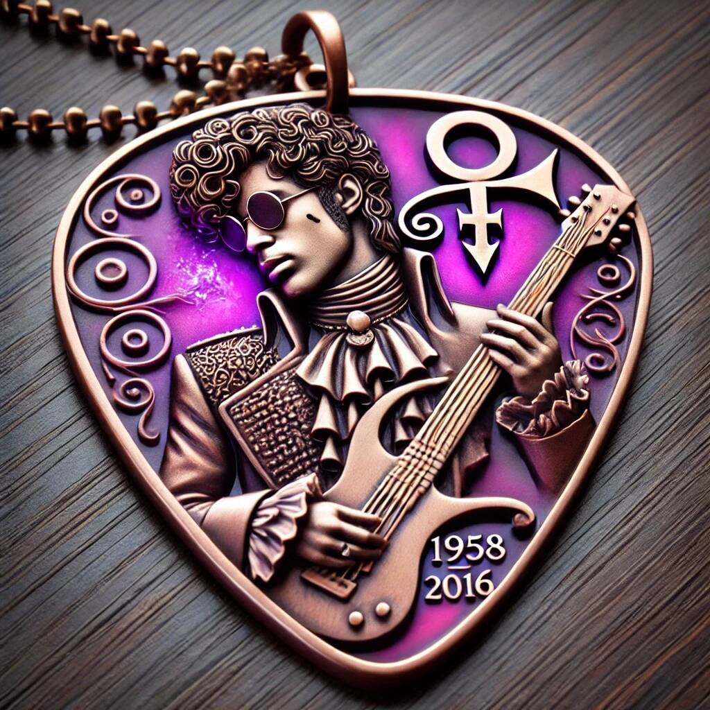 Prince Guitar Pick Pendant