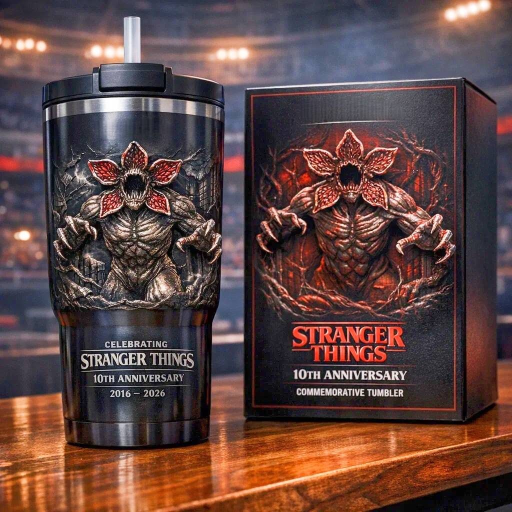 Stranger Things 10th Anniversary Commemorative Cup Tumbler