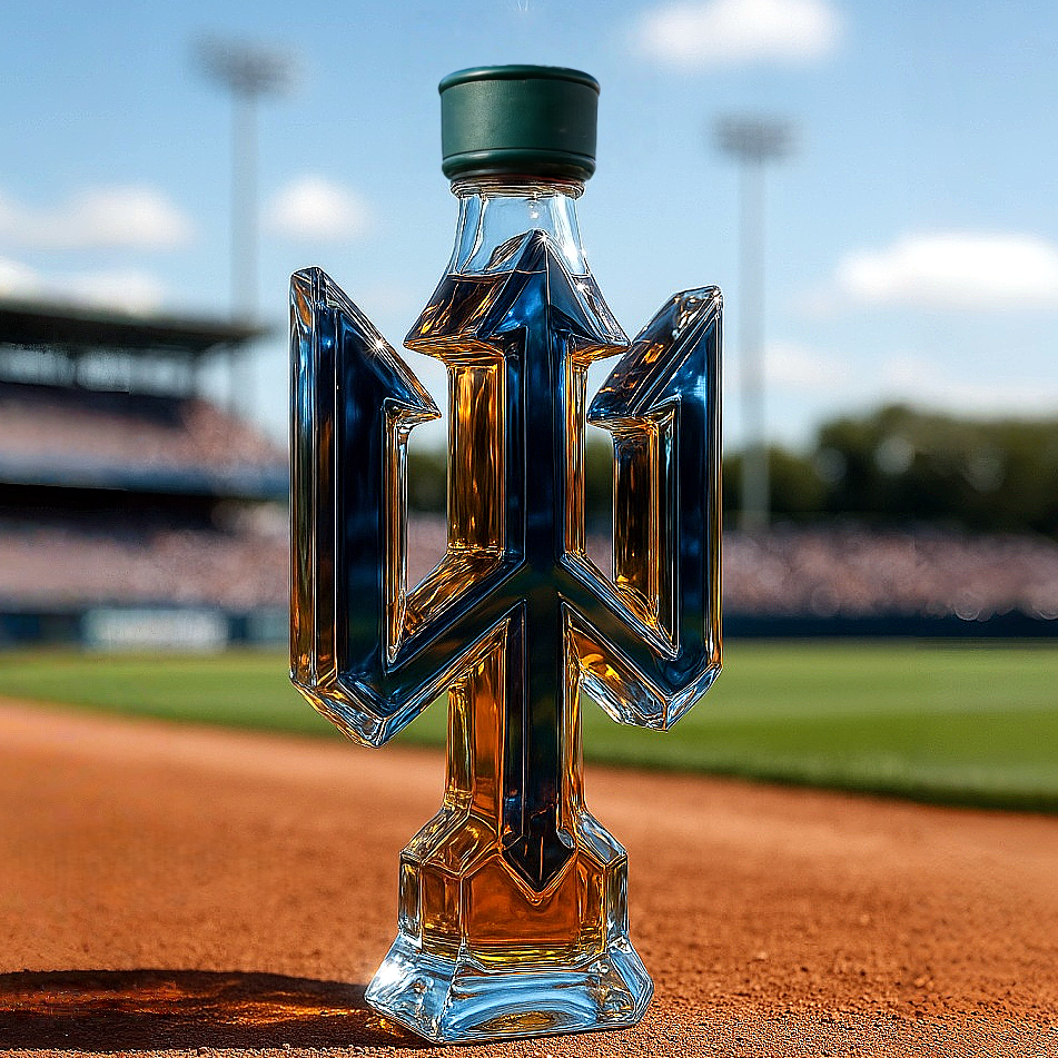 ⚓Seattle Mariners Trident Whiskey Bottle