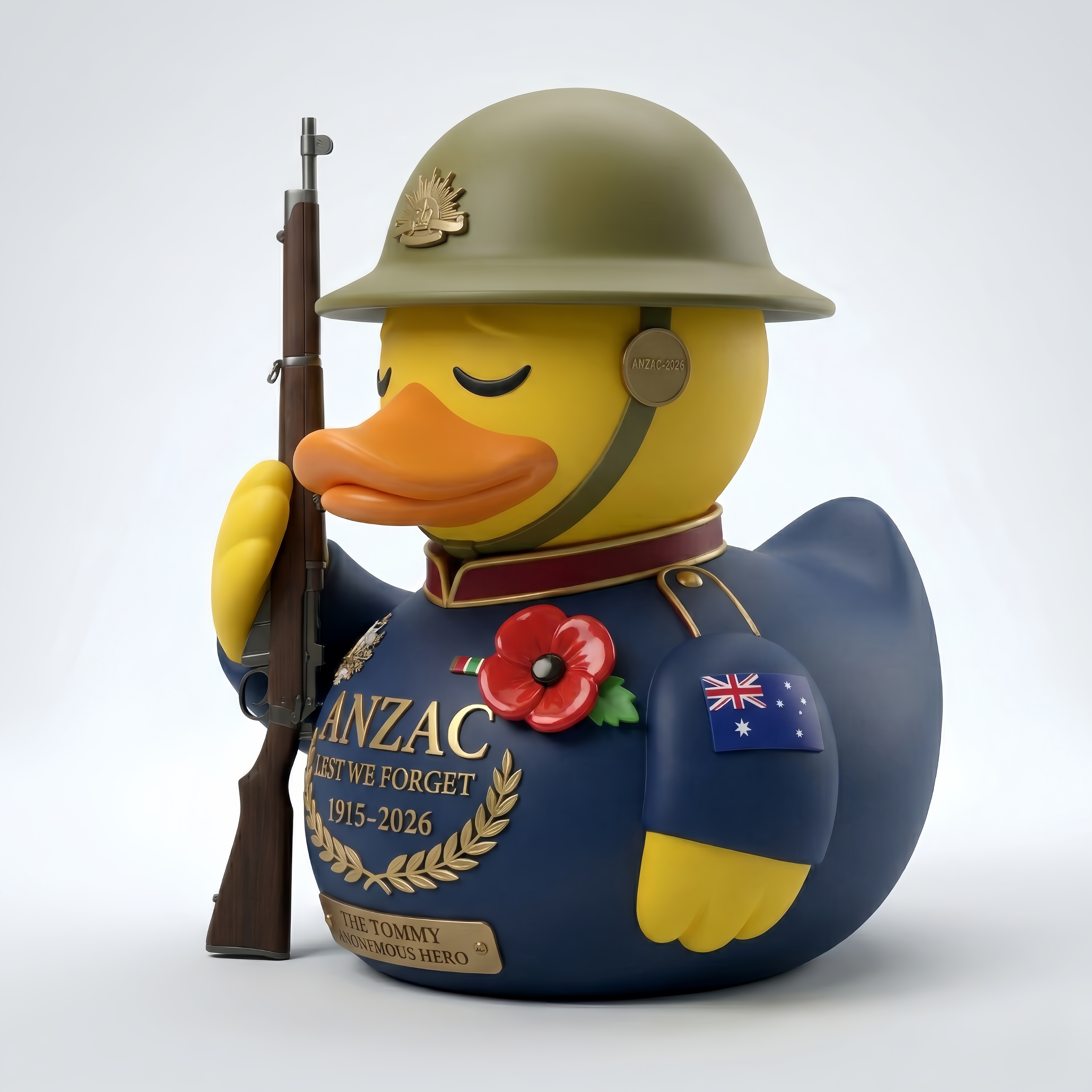 ANZAC Lest We Forget Tribute Duck