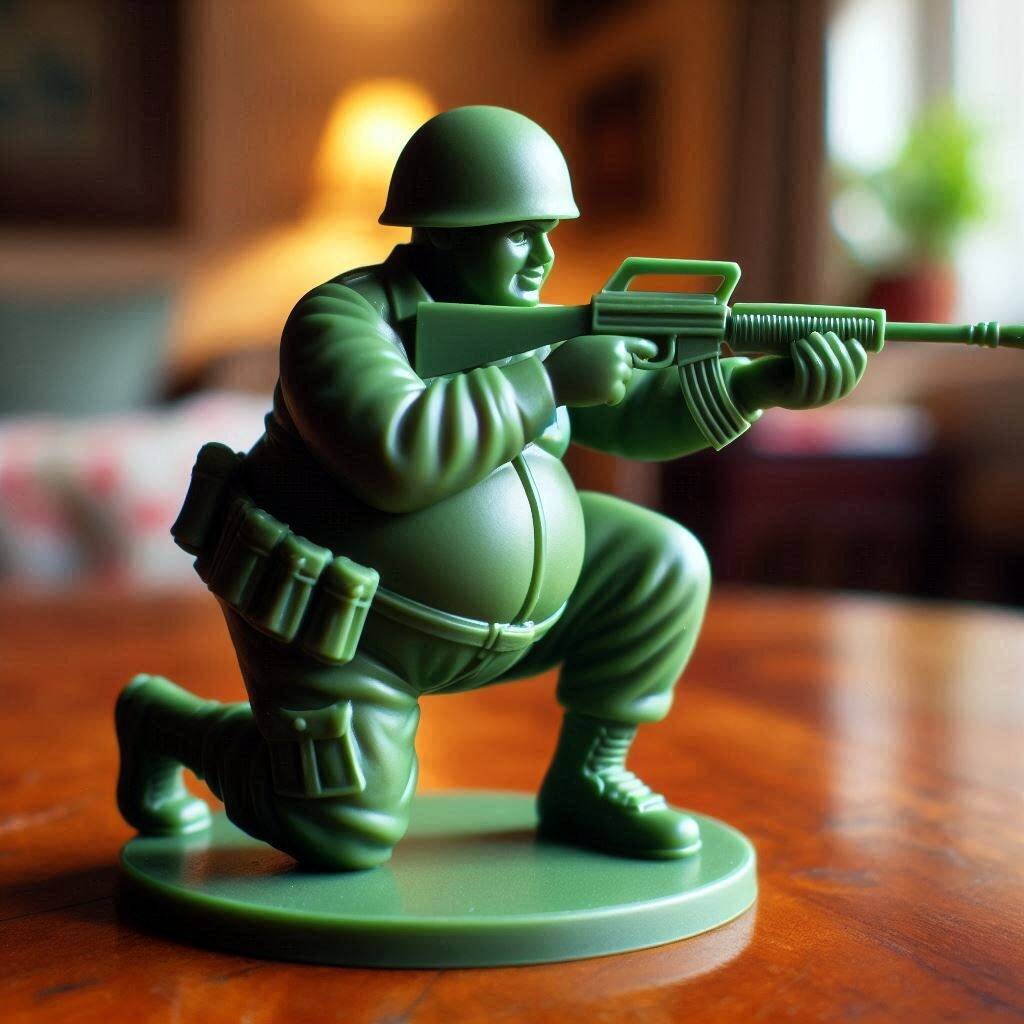 Funny Fat Green Army Men