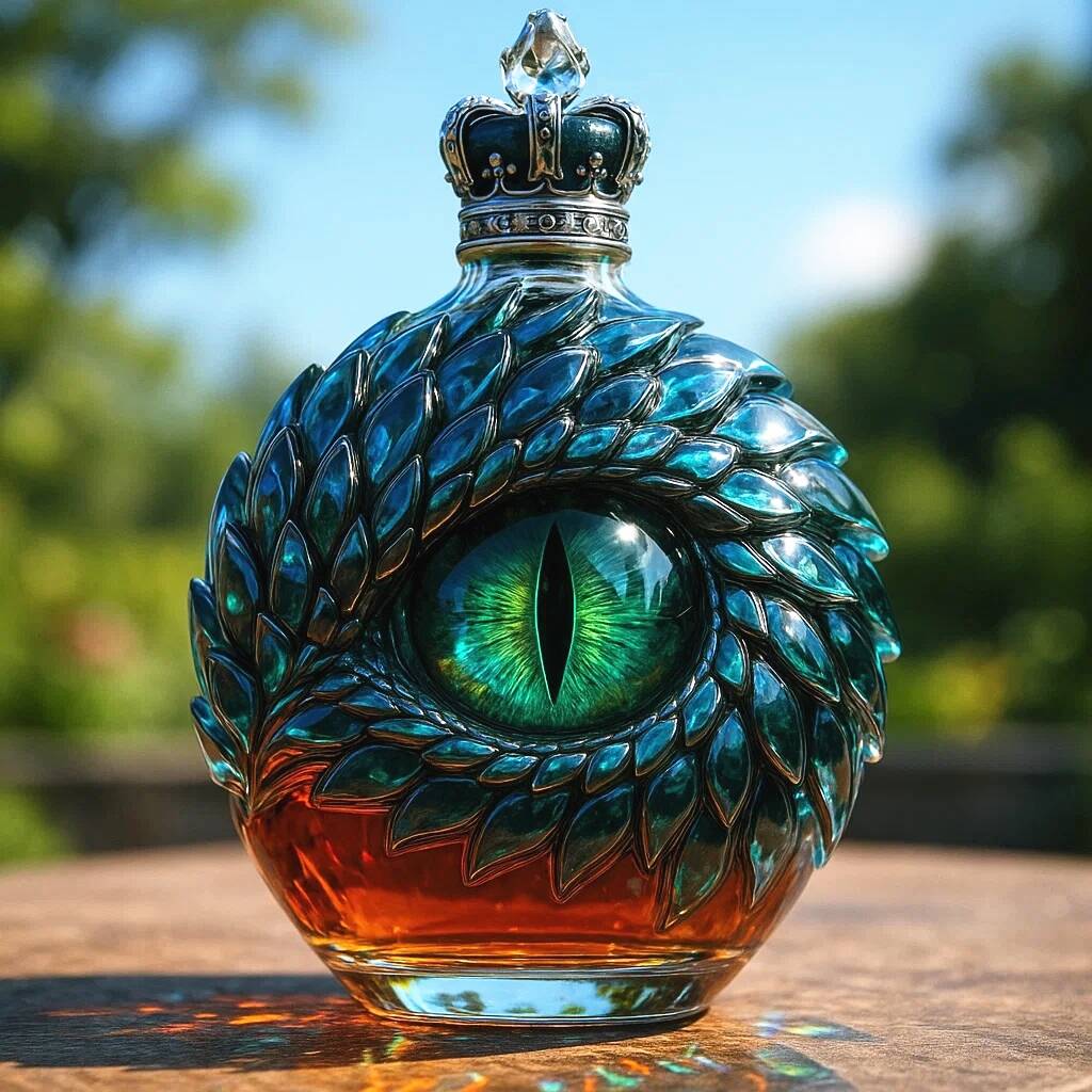 Dragon Eye Whiskey Bottle