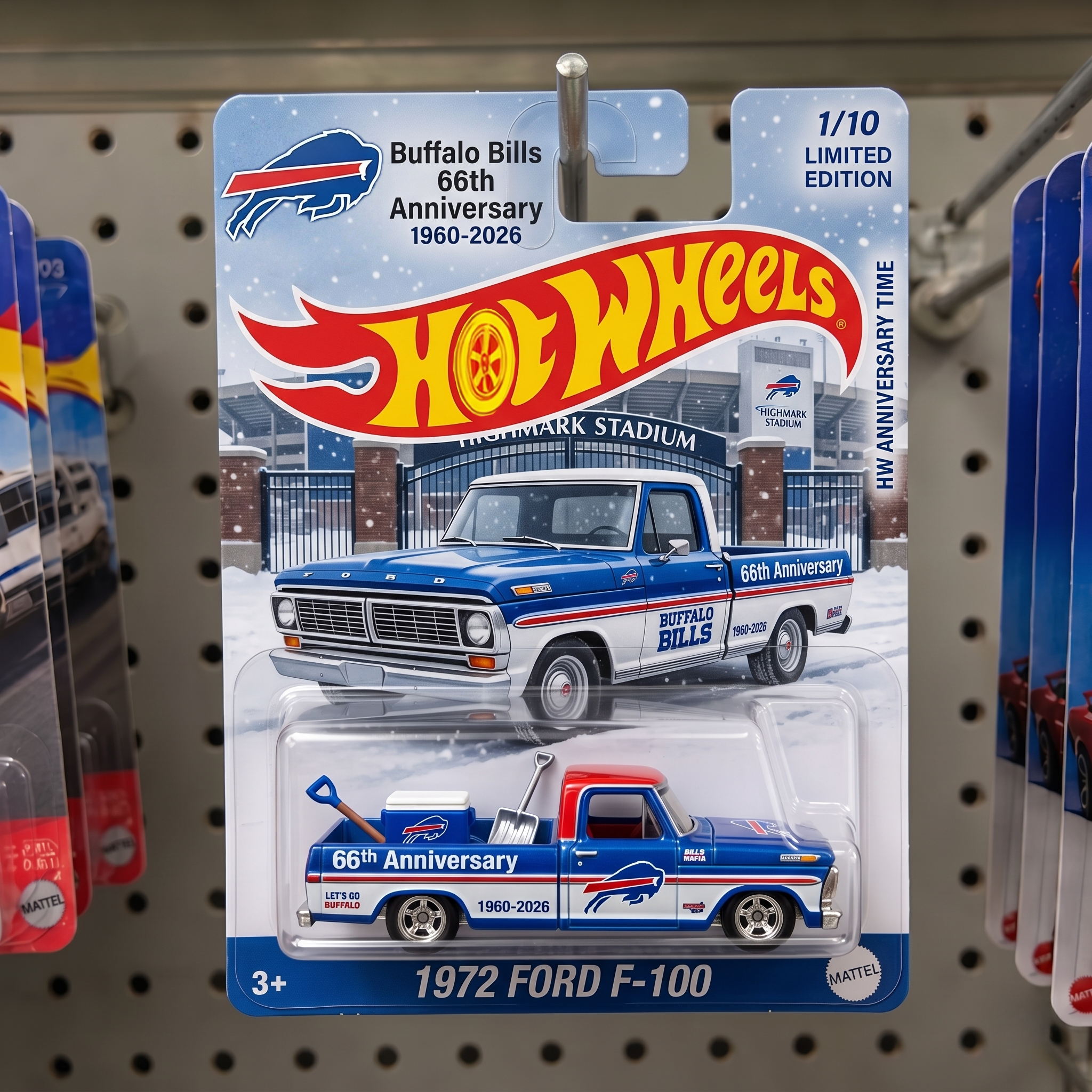 Hot Wheels Buffalo Bill 66th Anniversary FORD F-100 Model