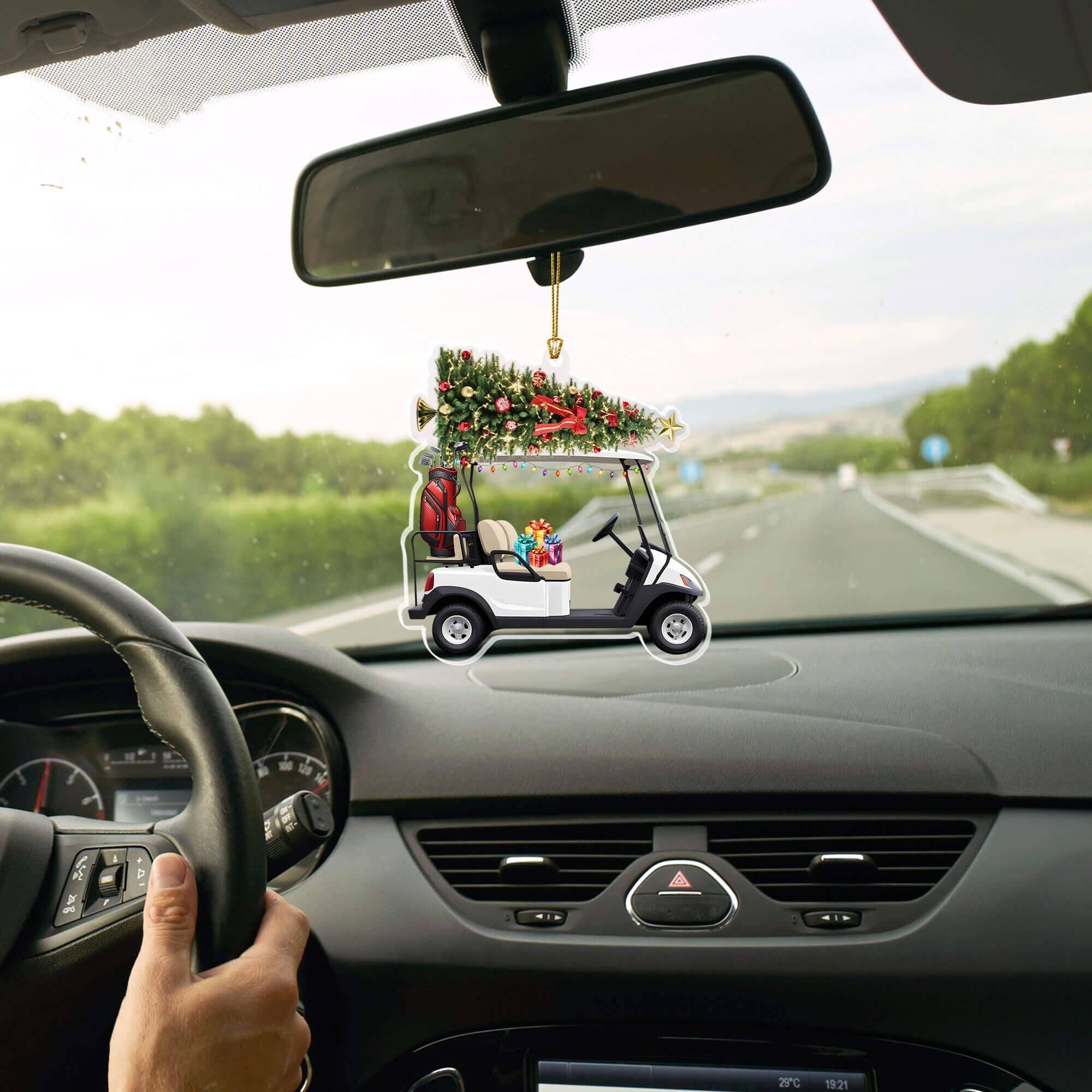 ⛳Golf Cart Christmas Ornament