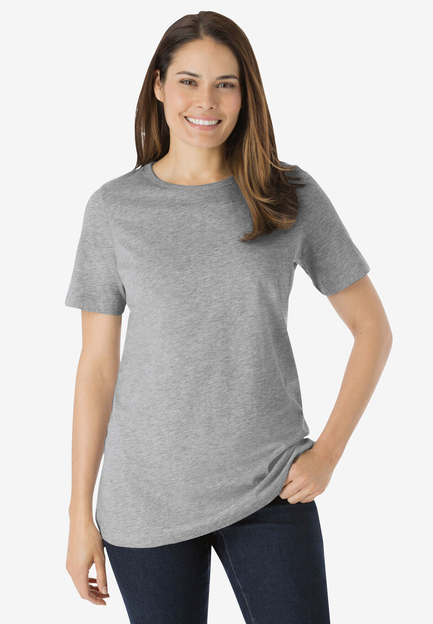 Perfect Short-Sleeve Crewneck Tee