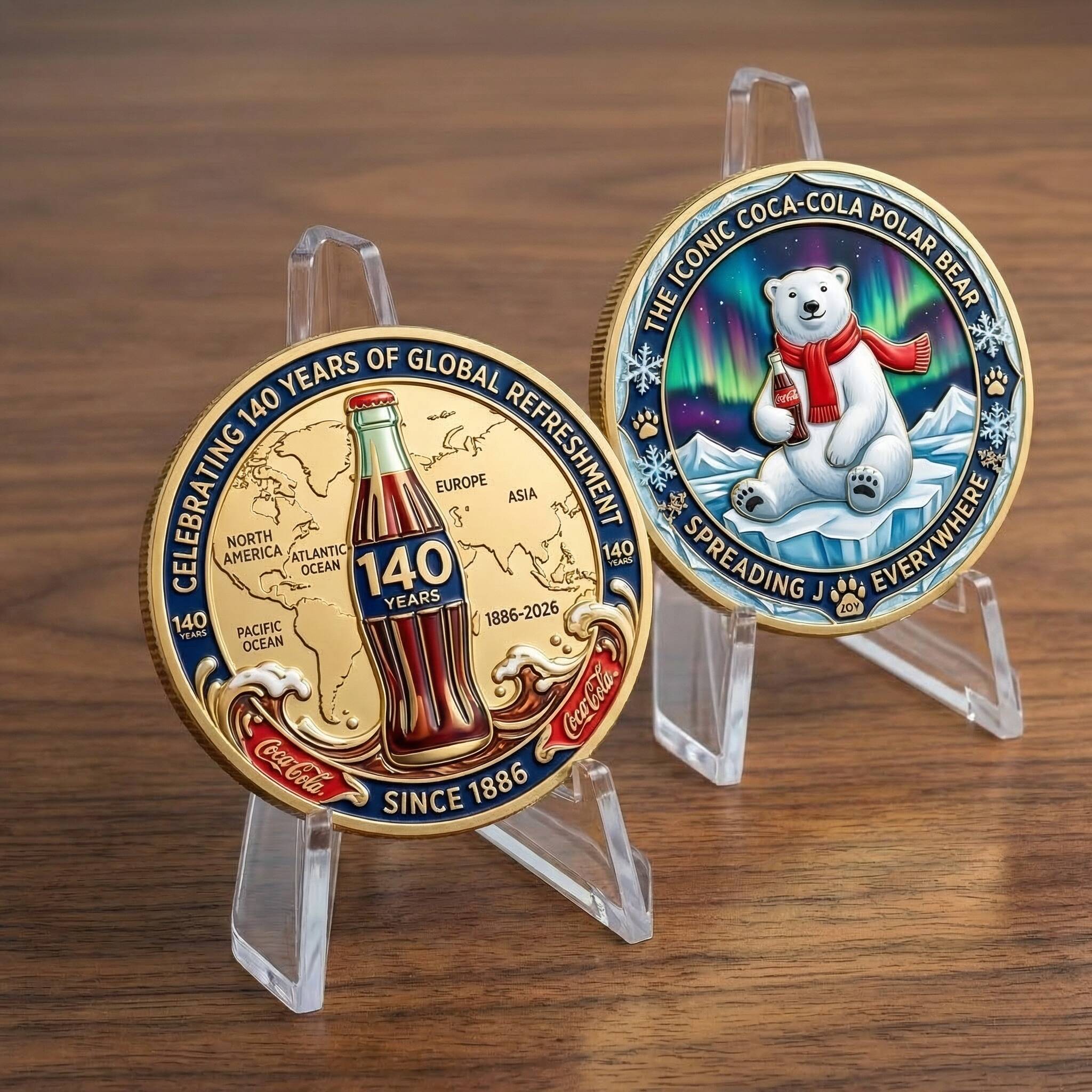 Coca-Cola 140th Anniversary Commemorative Coin (1886–2026)