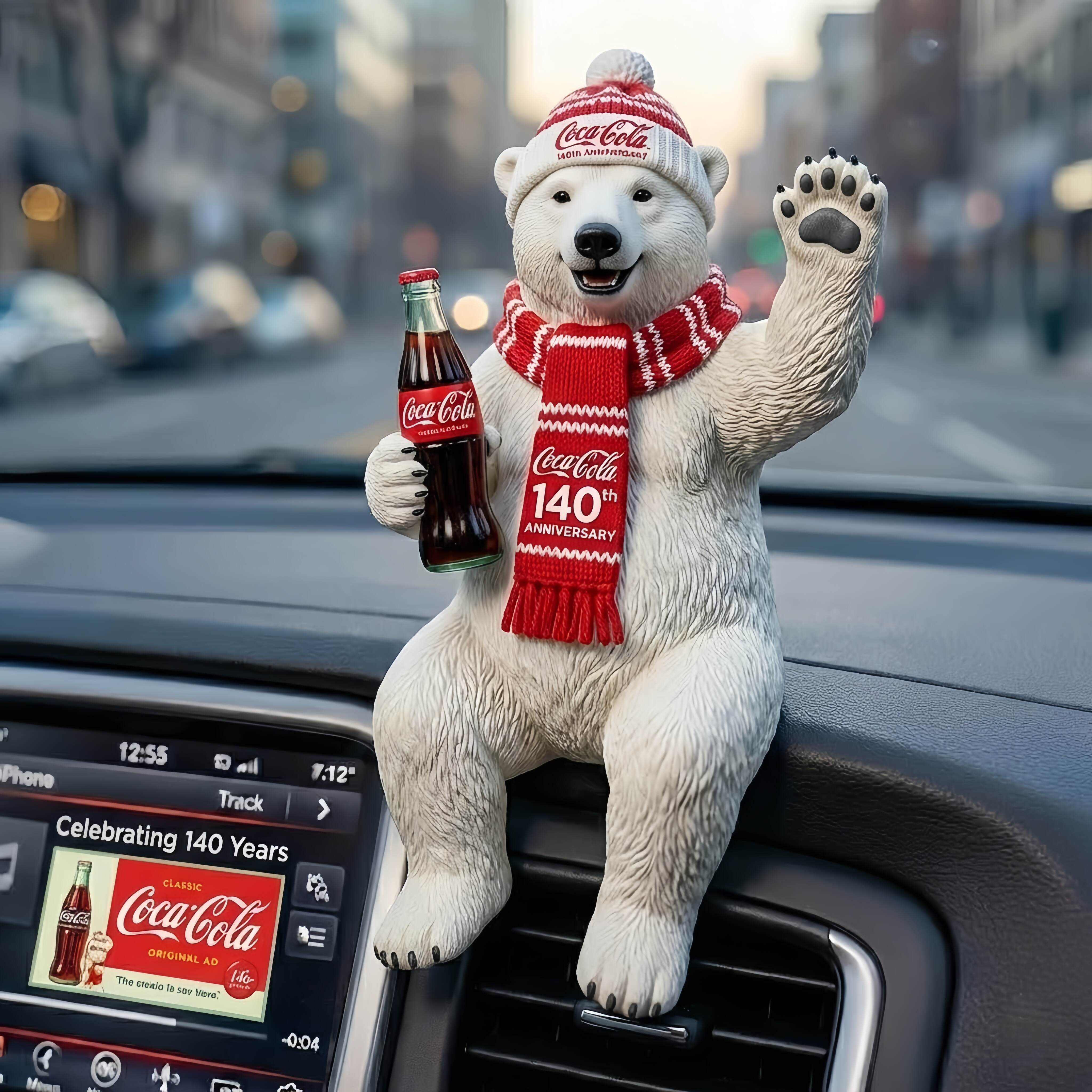 Coca-Cola 140th Anniversary Commemorative Decorative Figurine