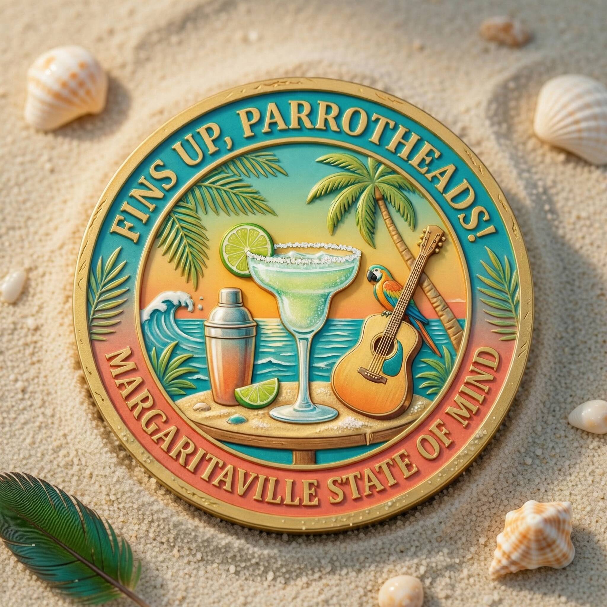 Jimmuy Buffett 80th Anniversary Coin