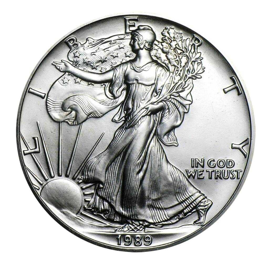 1989 $1 American Silver Eagle MS69 PCGS