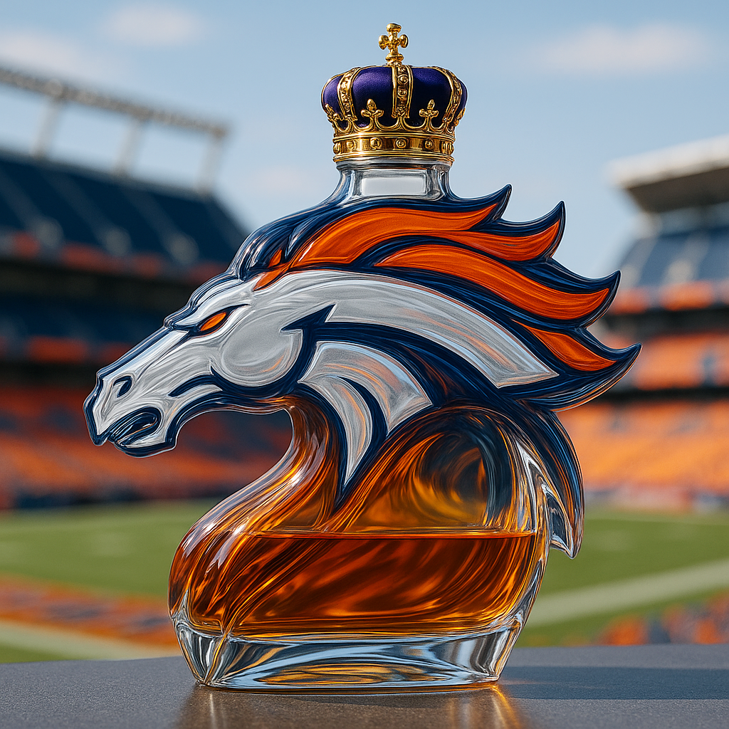 Denver Broncos Spirit Edition Whiskey Bottle
