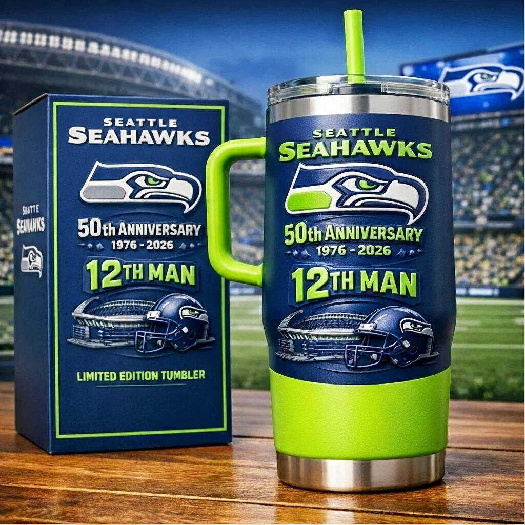 Seattle Seahawks 50th Anniversary Tumbler