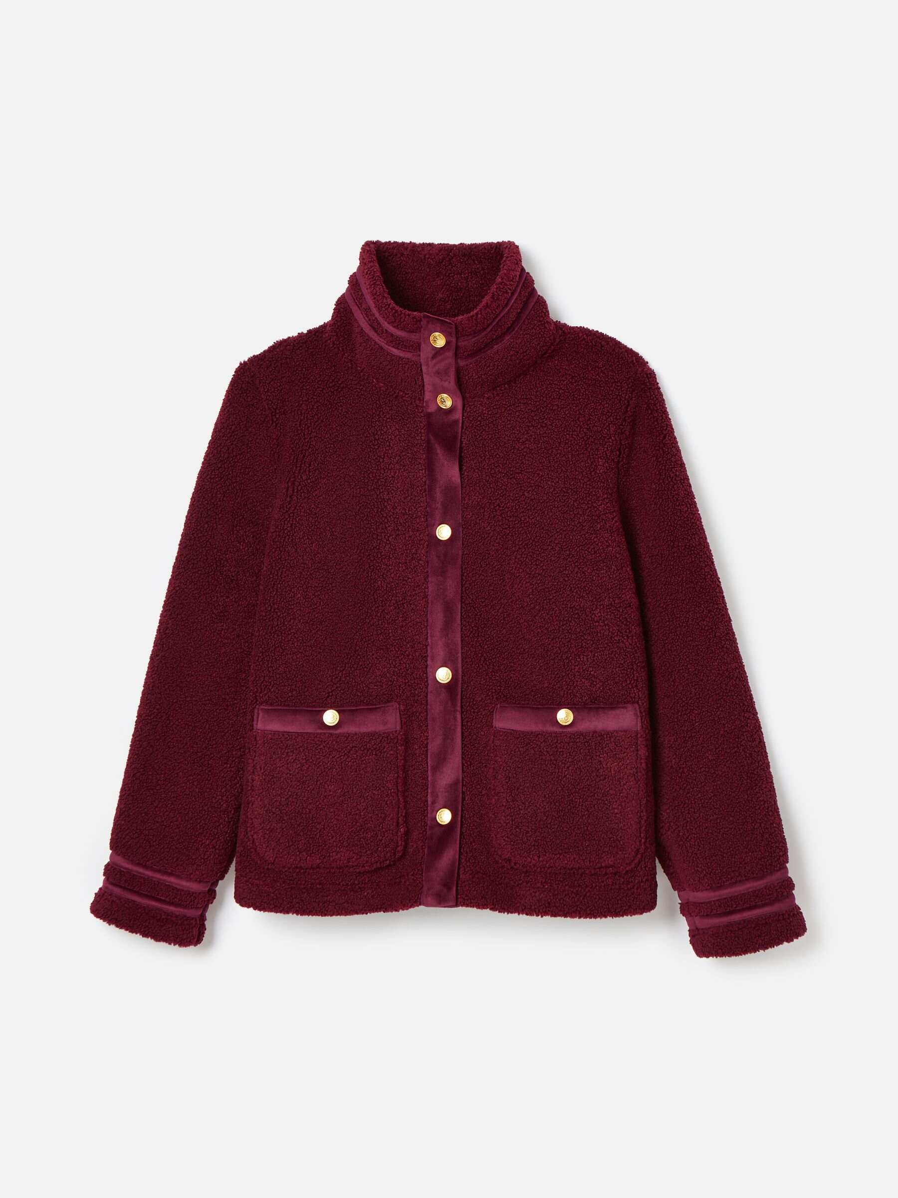 Fleur Red Fleece Jacket