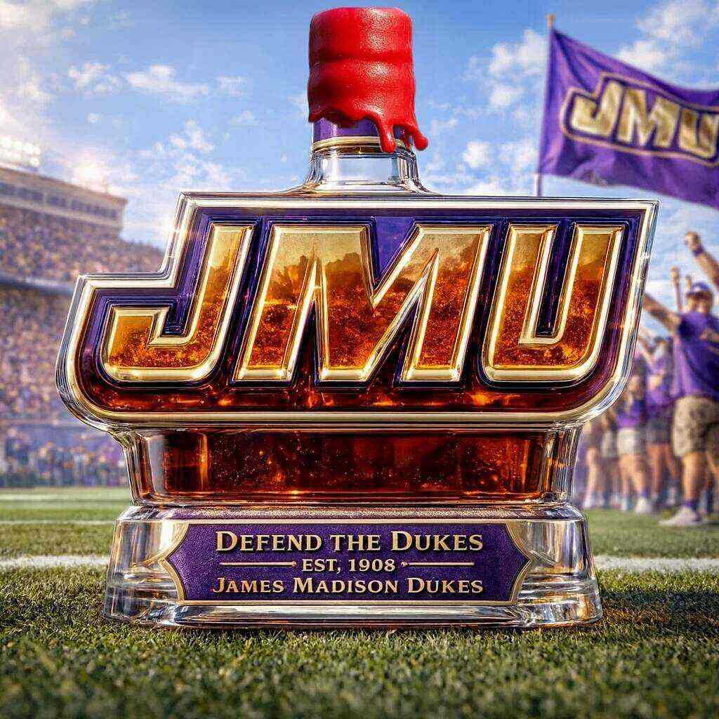JMU DUKES Limited Edition Whiskey Bottle