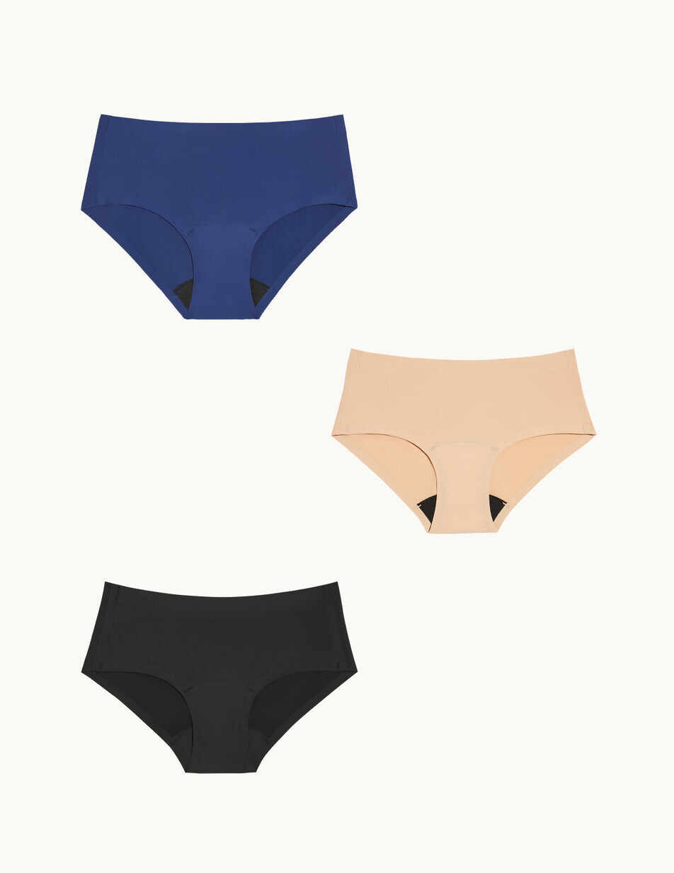 Teen Light Leakproof No-Show Underwear Boyshort 3-Pack