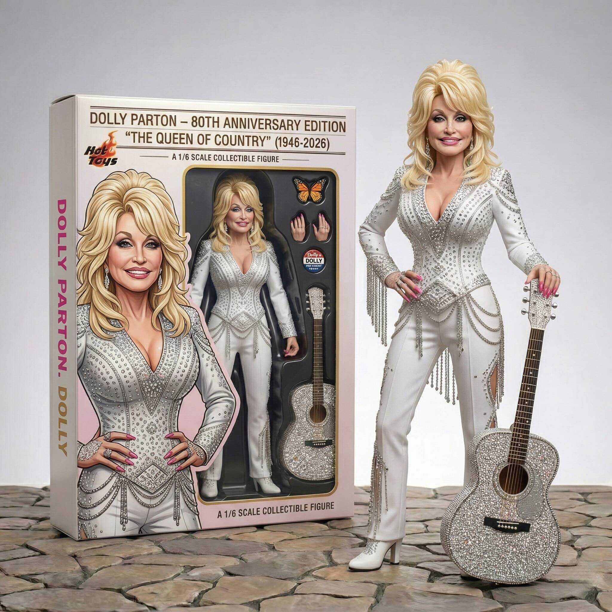 🎸Dolly Parton 80th Anniversary Hot Toys Collectible Figure