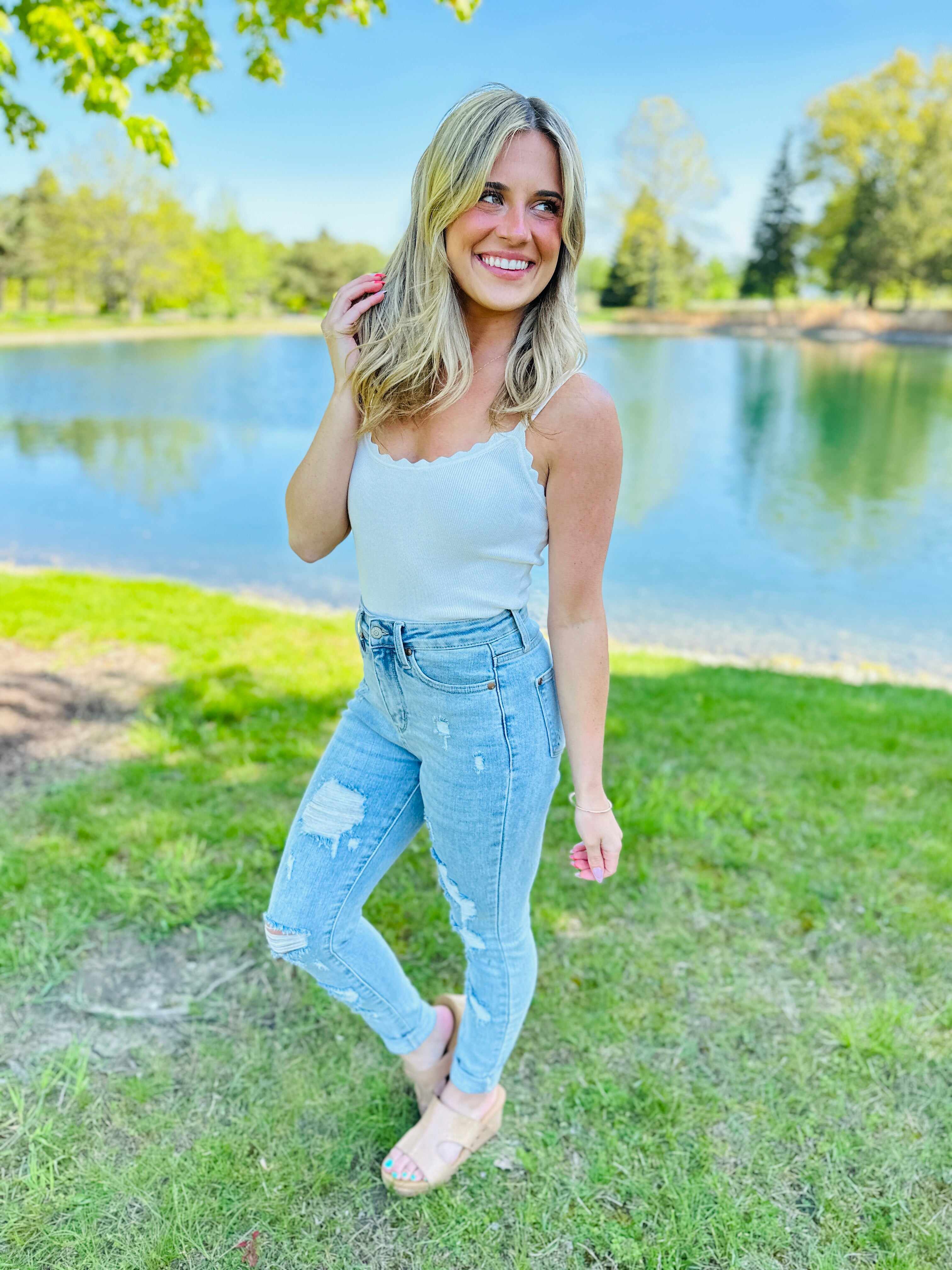 Tummy Control Skinny Jeans in Reg/Curvy Always in Control Restock