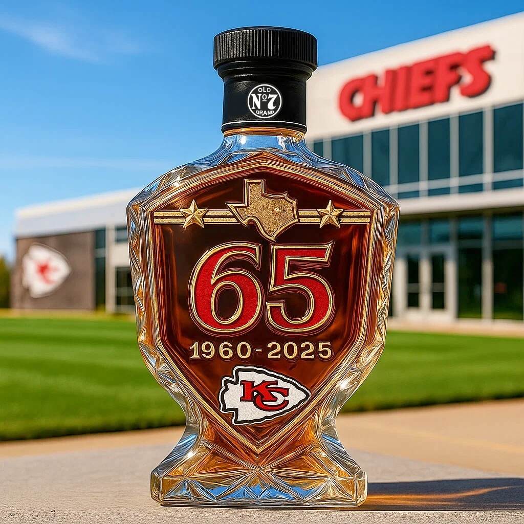 Kansas City Chiefs 65 Anniversary Edition Whisky Bottle