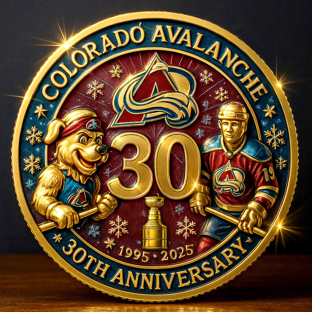 Colorado Avalanche 30th Anniversary Commemorative Coin