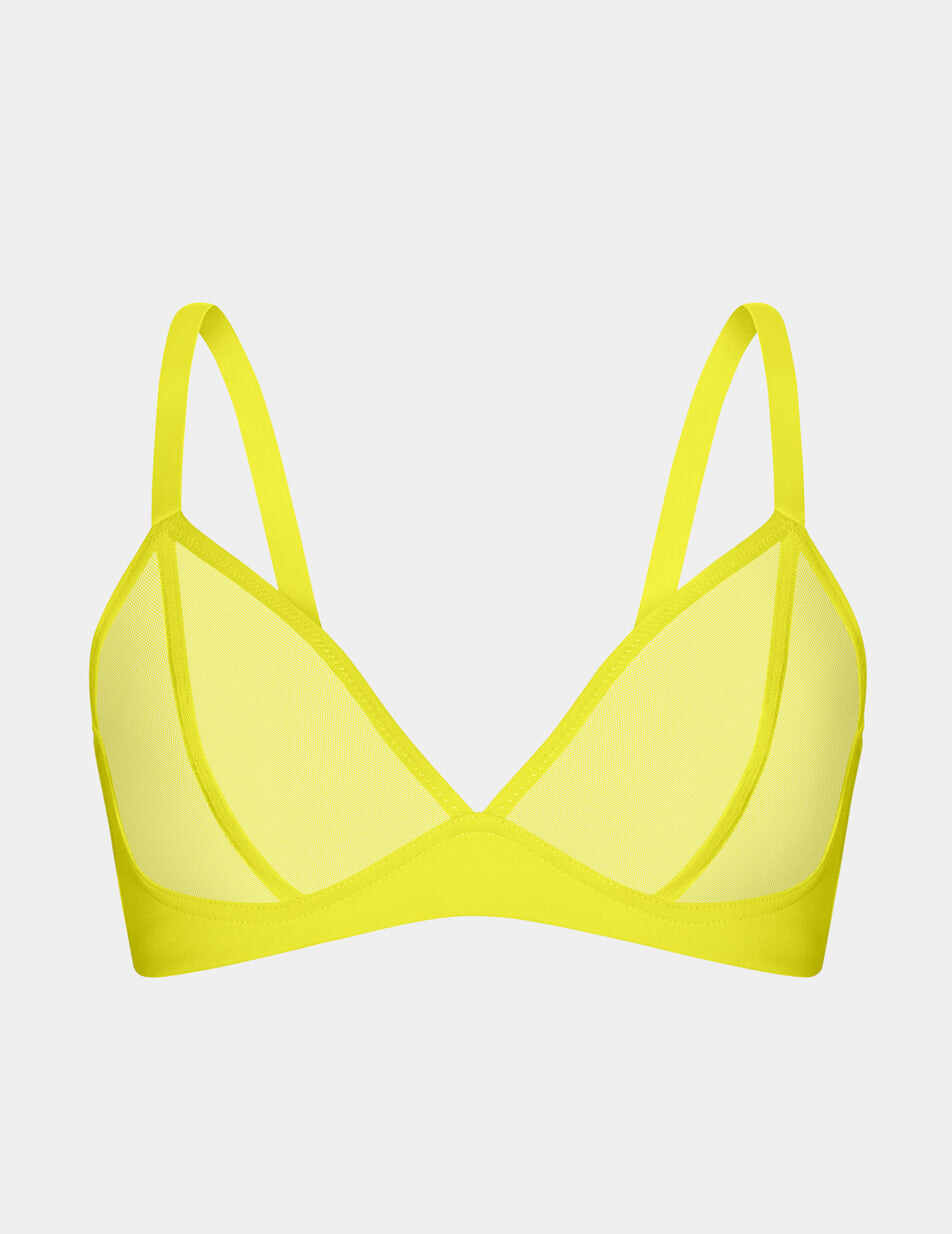 Mesh Deep V Bra