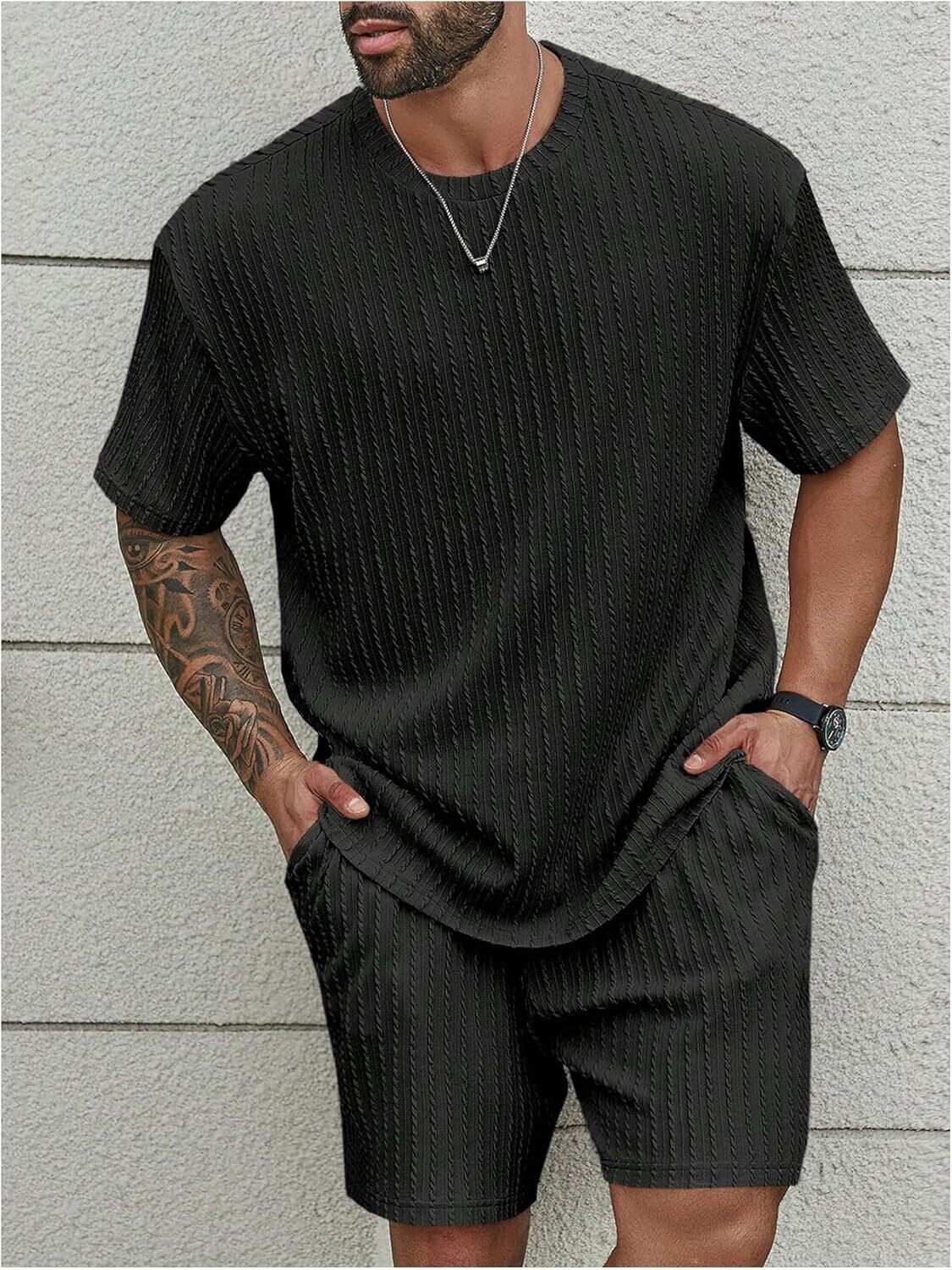 💝Last day promotion! Men's two-piece textured suit