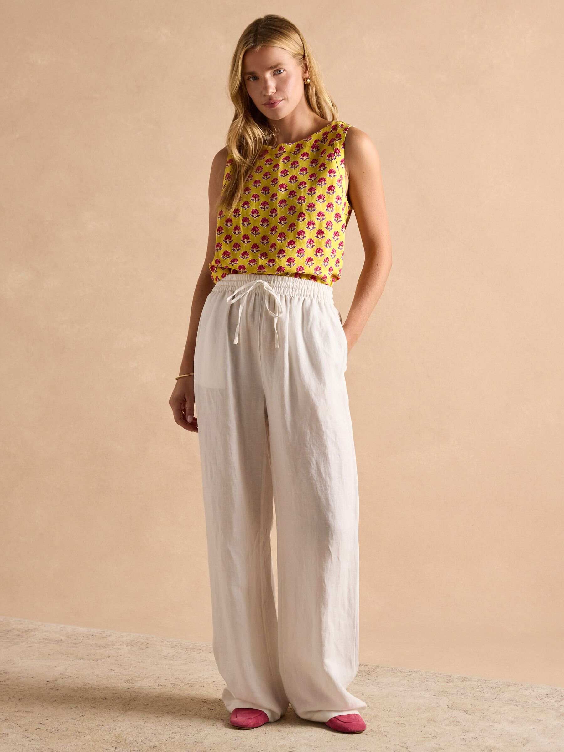 Cove Provence Yellow Sleeveless Top