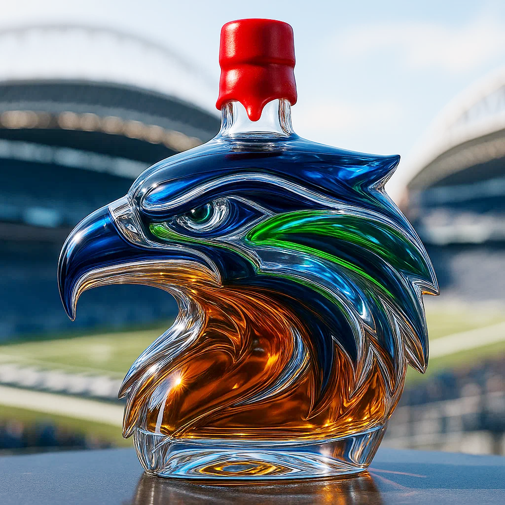 Seattle Seahawks  Limited Edition Whisky Bottle
