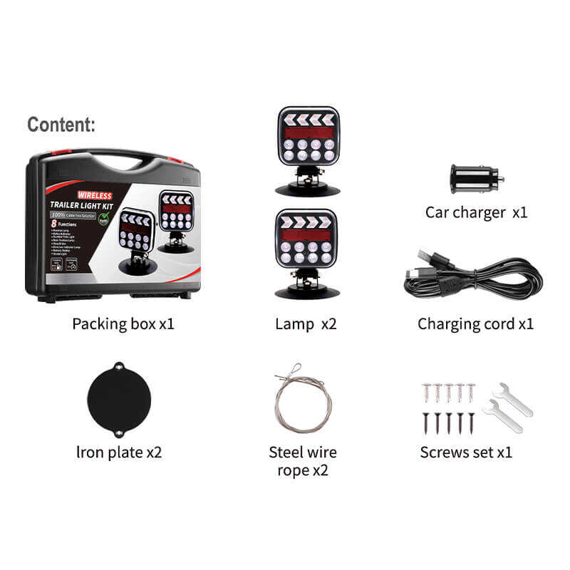 Magnetic Wireless Trailer Lights