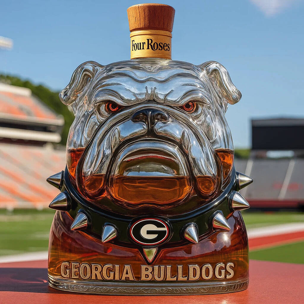 University of Georgia Bulldogs whisky bottle