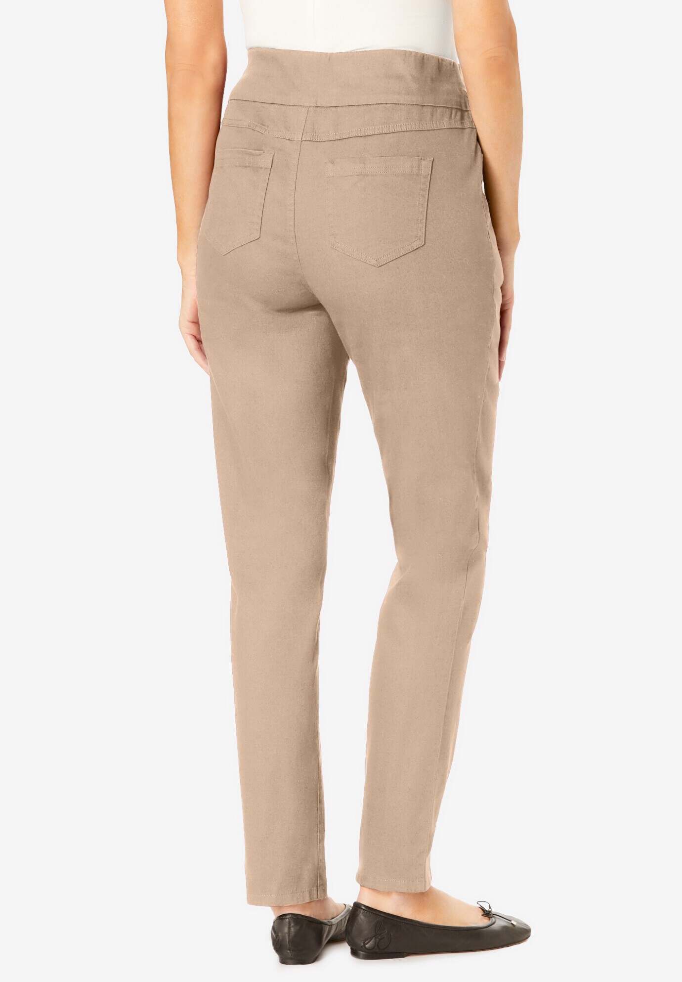 Flex-Fit Pull-On Straight-Leg Jean