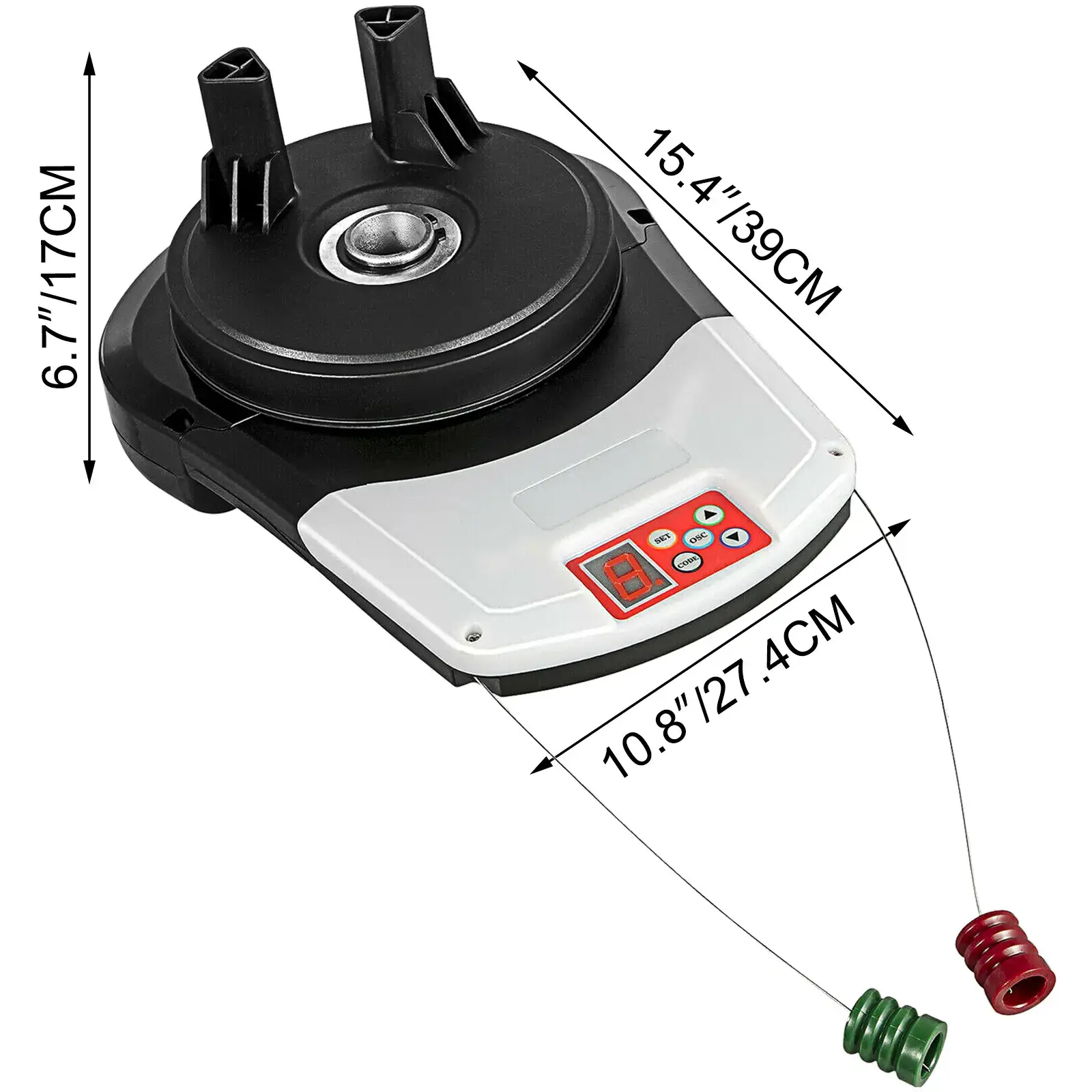 Garage Roller Door Opener,  800 N Lift Force 164 ft Remote Control, 110V Electric Roller Gate Opener, Auto Garage Roller Gate Opener Kit with 2 Remote, Apply for Garage Store