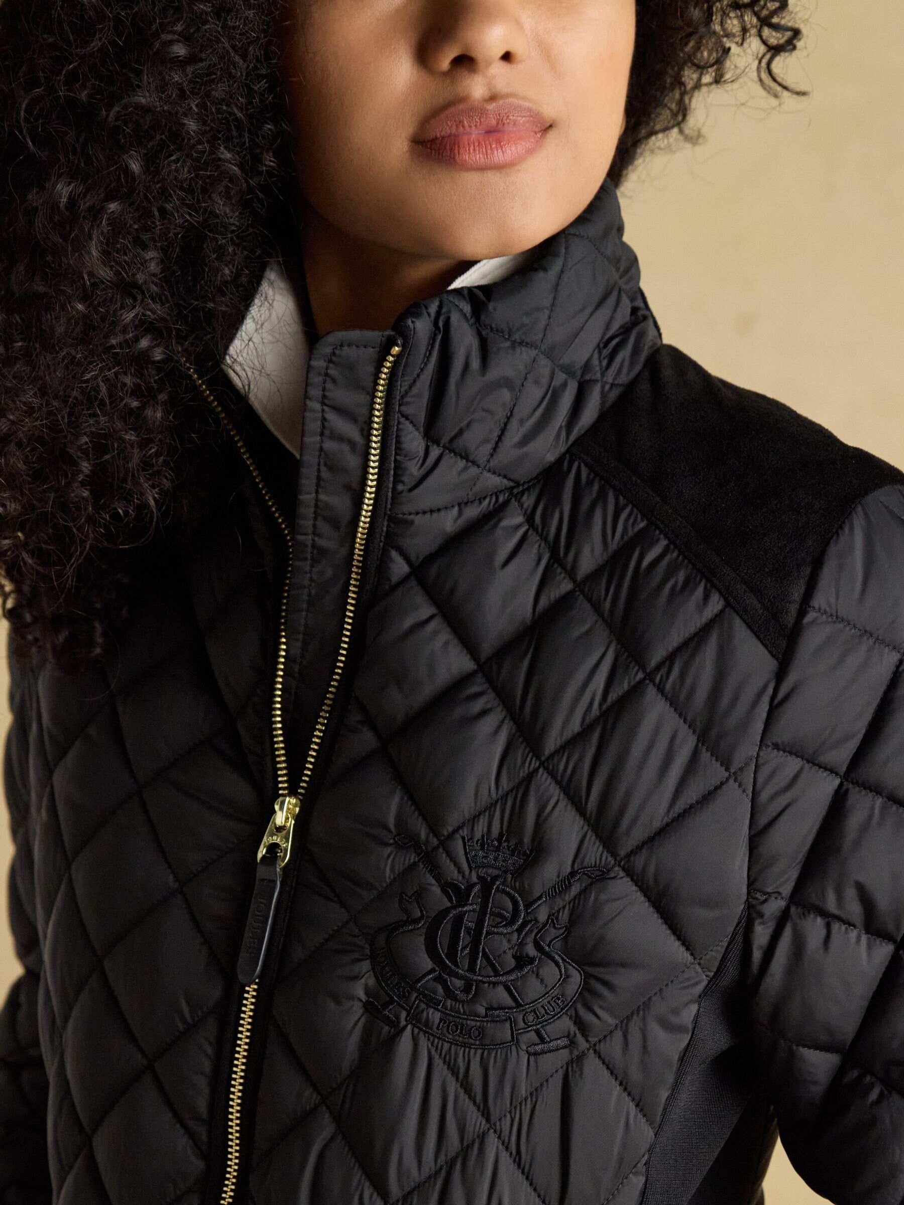 Braemar Luxe Navy Blue Showerproof Diamond Quilted Coat