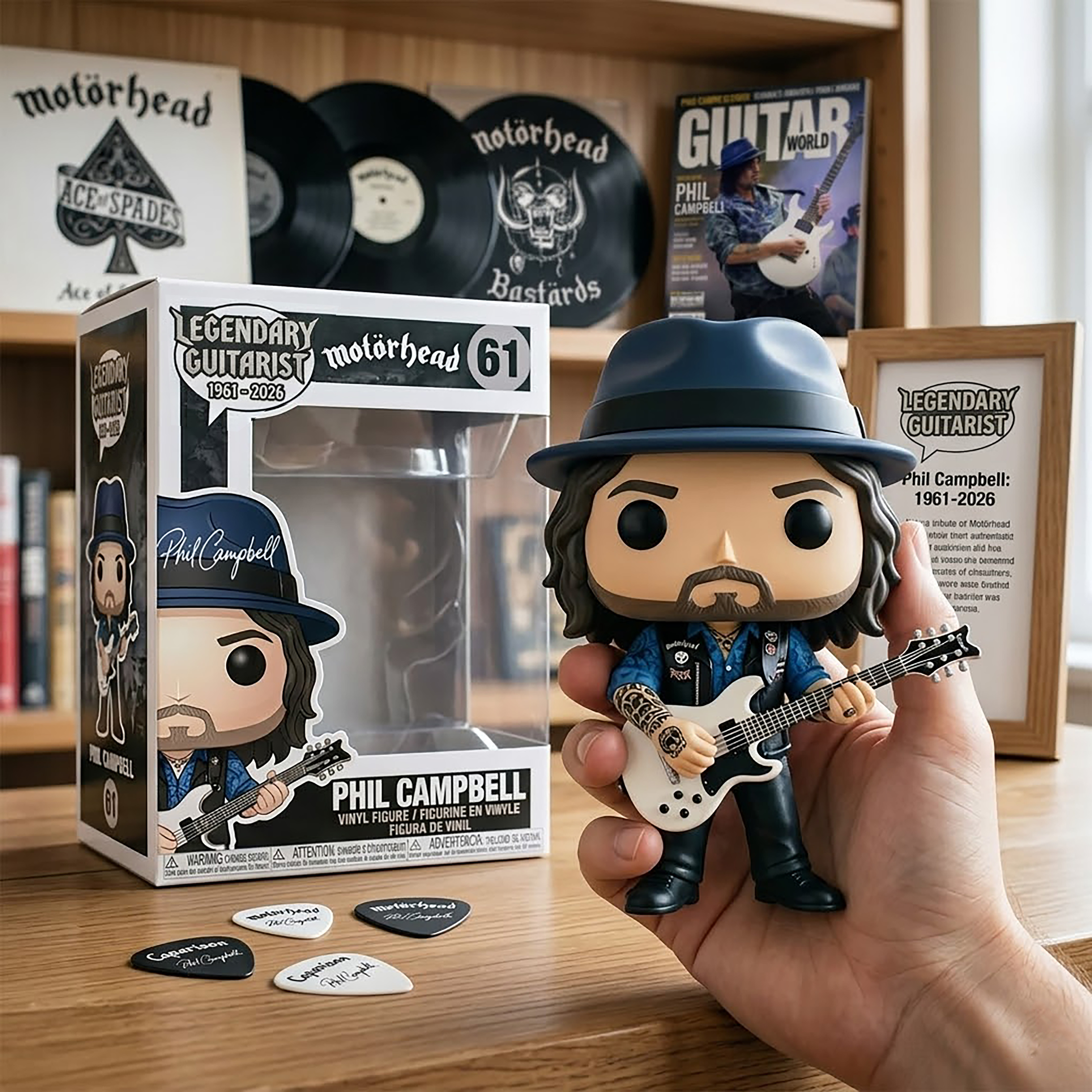 Legendary Guitarist Phil Campbell Collector Figure (1961–2026) Edition