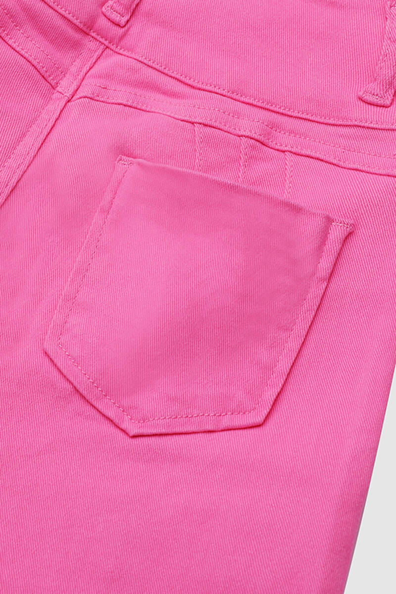Spring Sale🔥Solid Cut Out Waist Skinny High Waist Capri Jeans