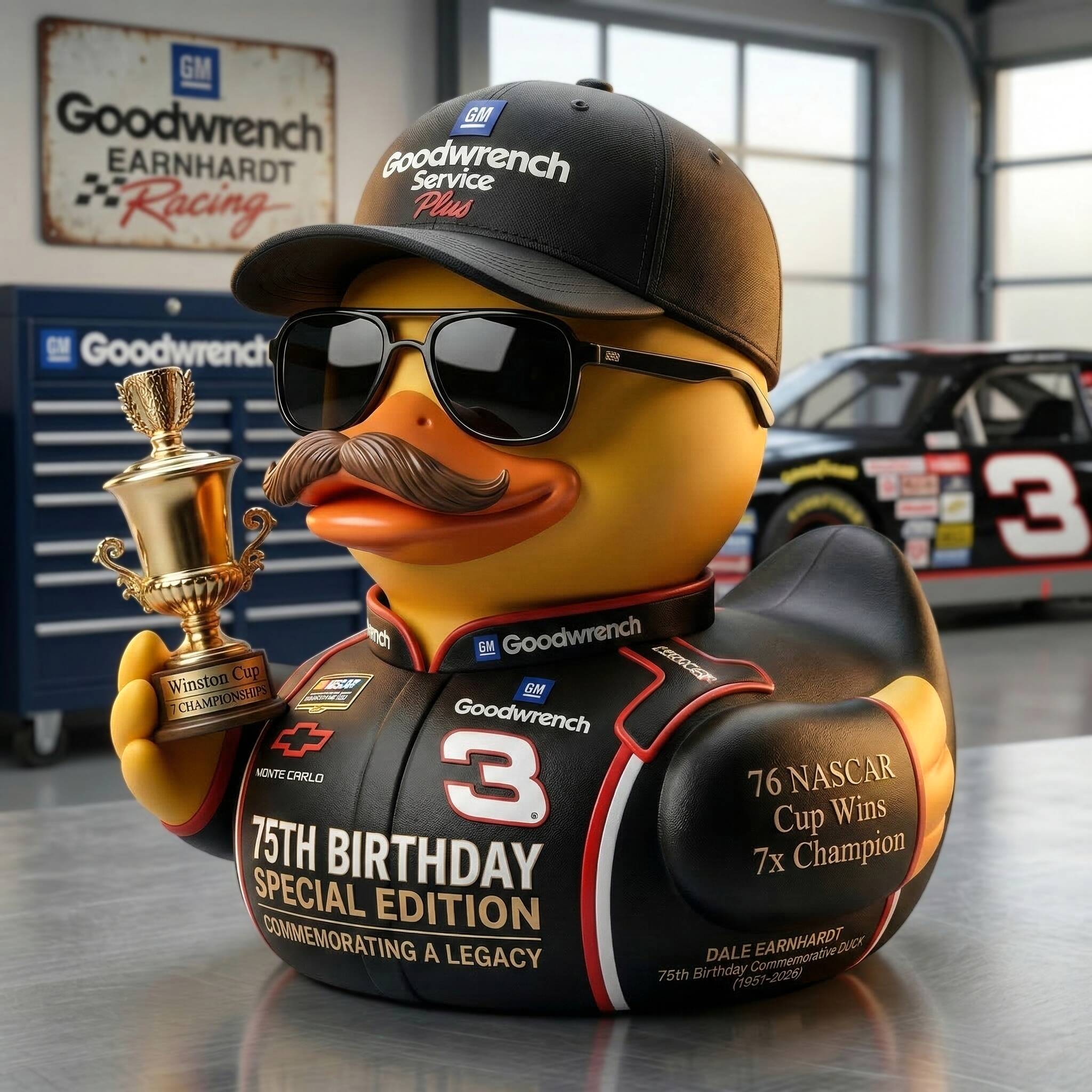 Dale Earnhardt 75th Birthday Special Edition Duck (1951–2026)
