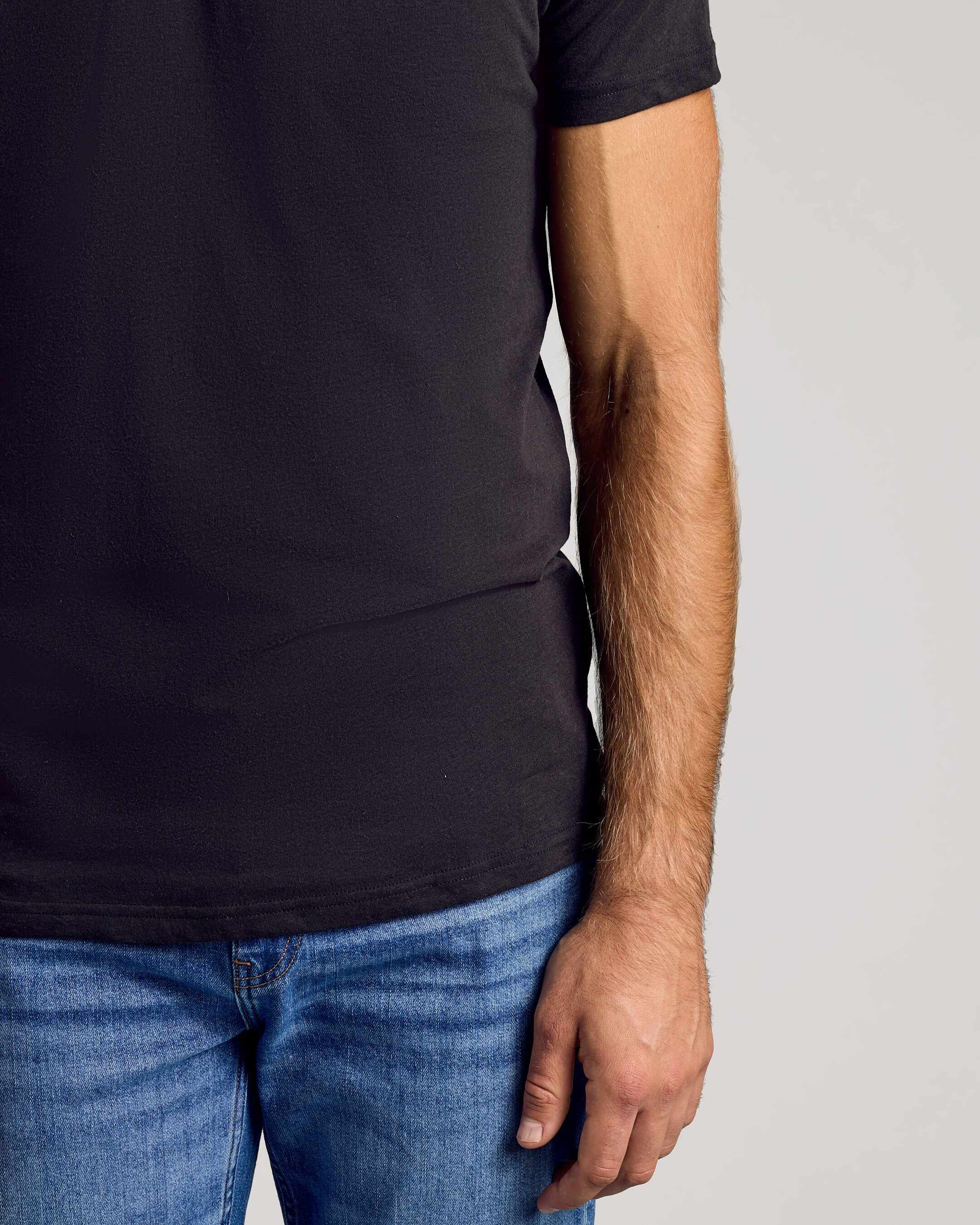 Black Classic Crew Neck 6-Pack