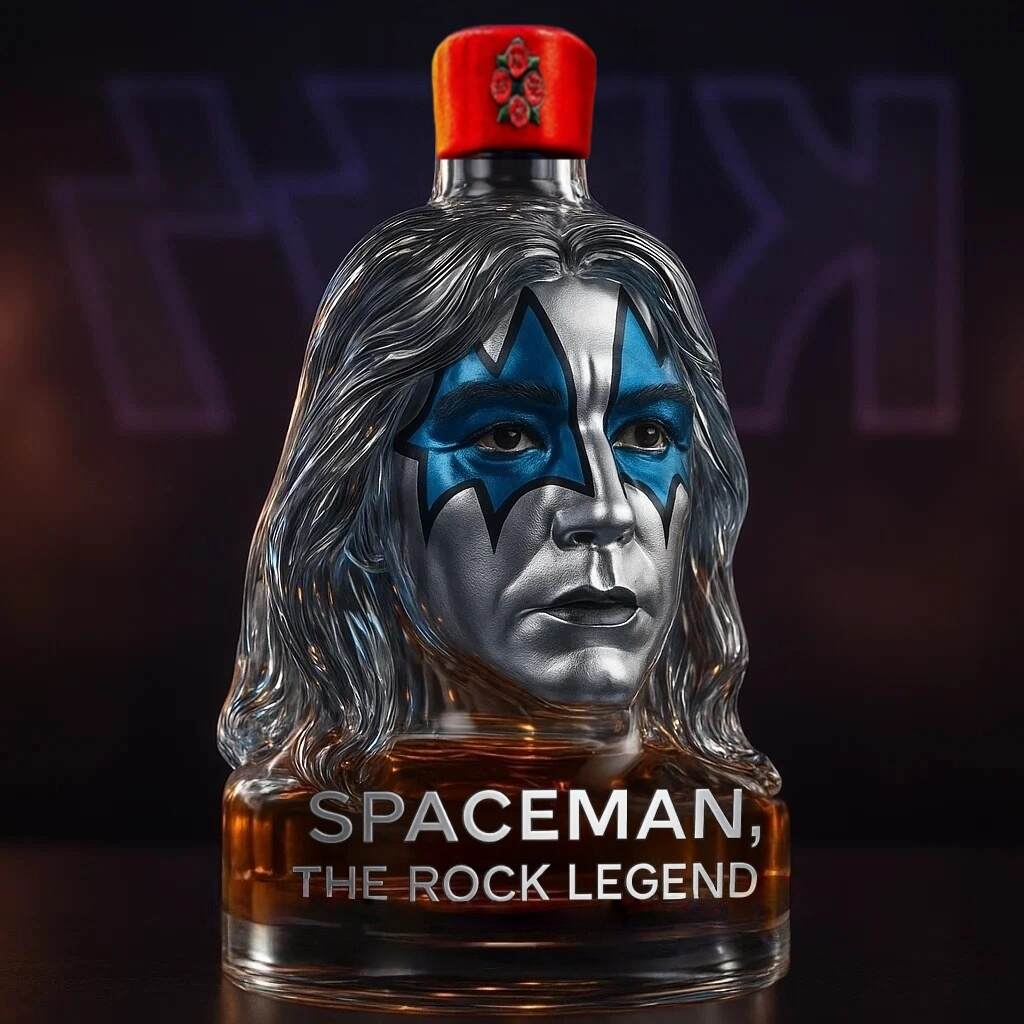 Ace Frehley Spaceman Whisky Bottle