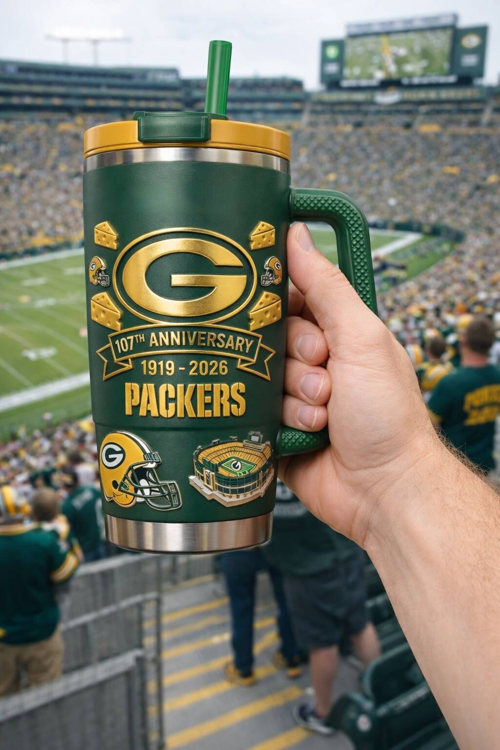 Green Bay Packers 107TH ANNIVERSARY Tumbler