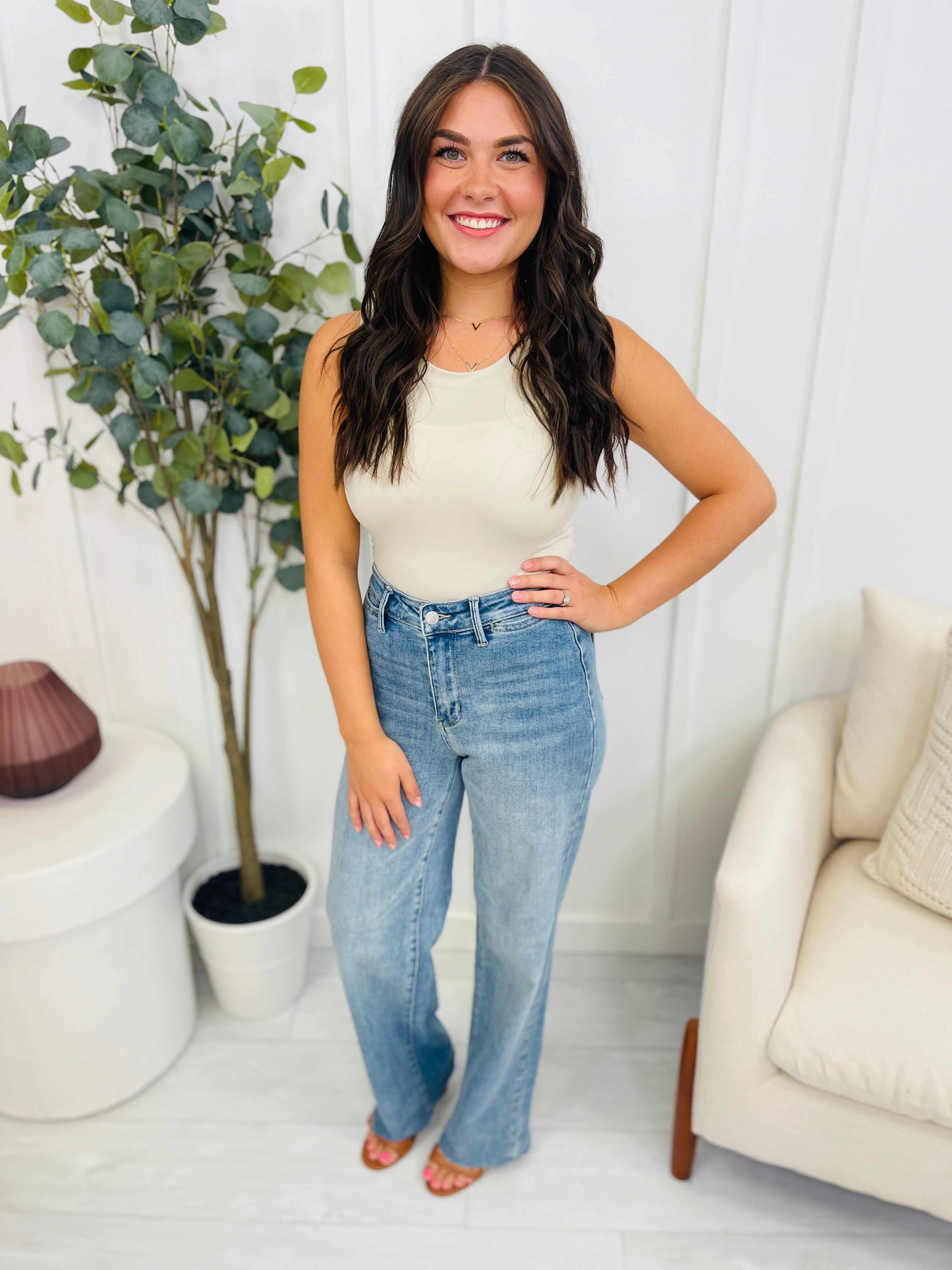 REG/CURVY Stand By Me Wide Leg Trouser Jeans
